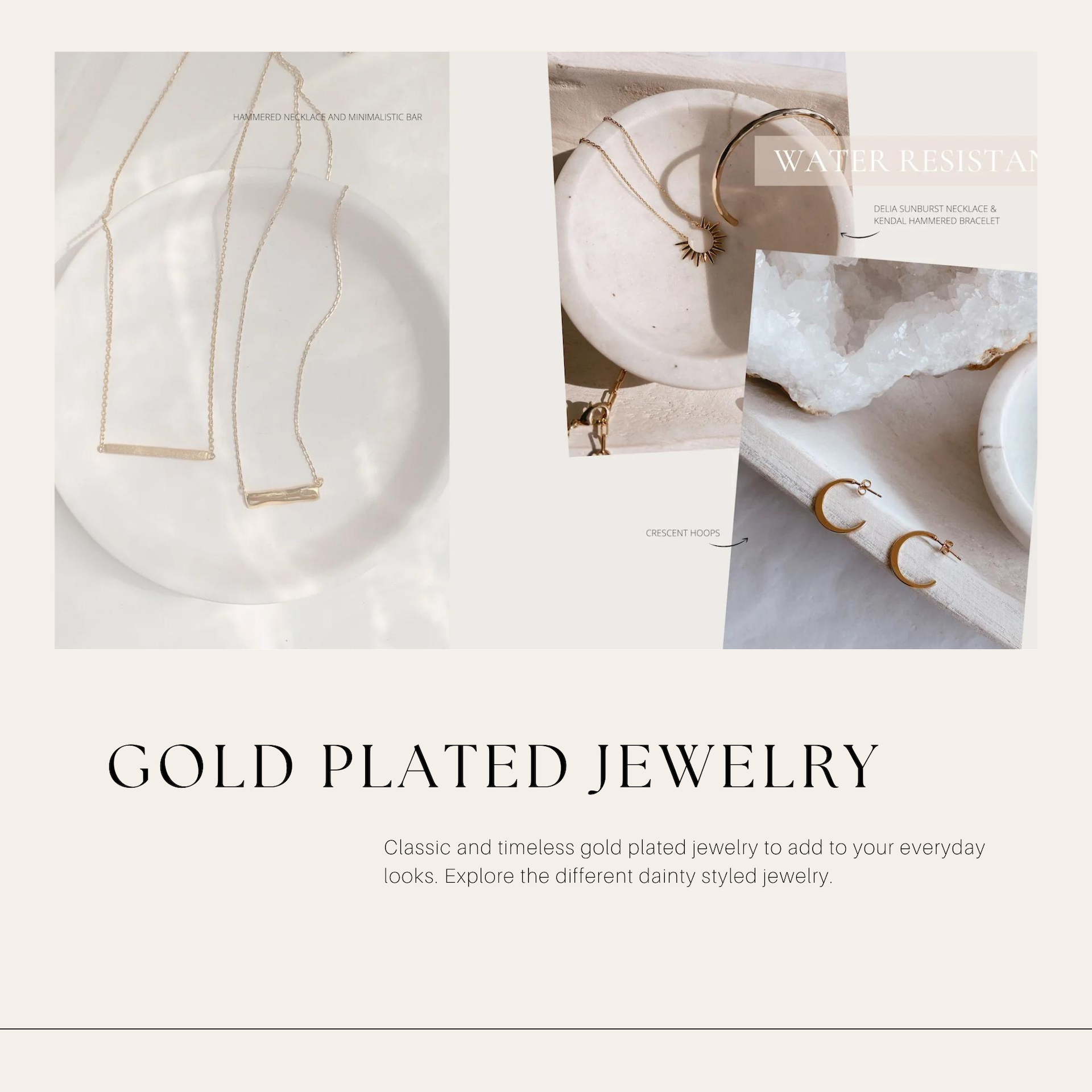 Summer Must Have - Minimalistic Water Resistant Jewelry