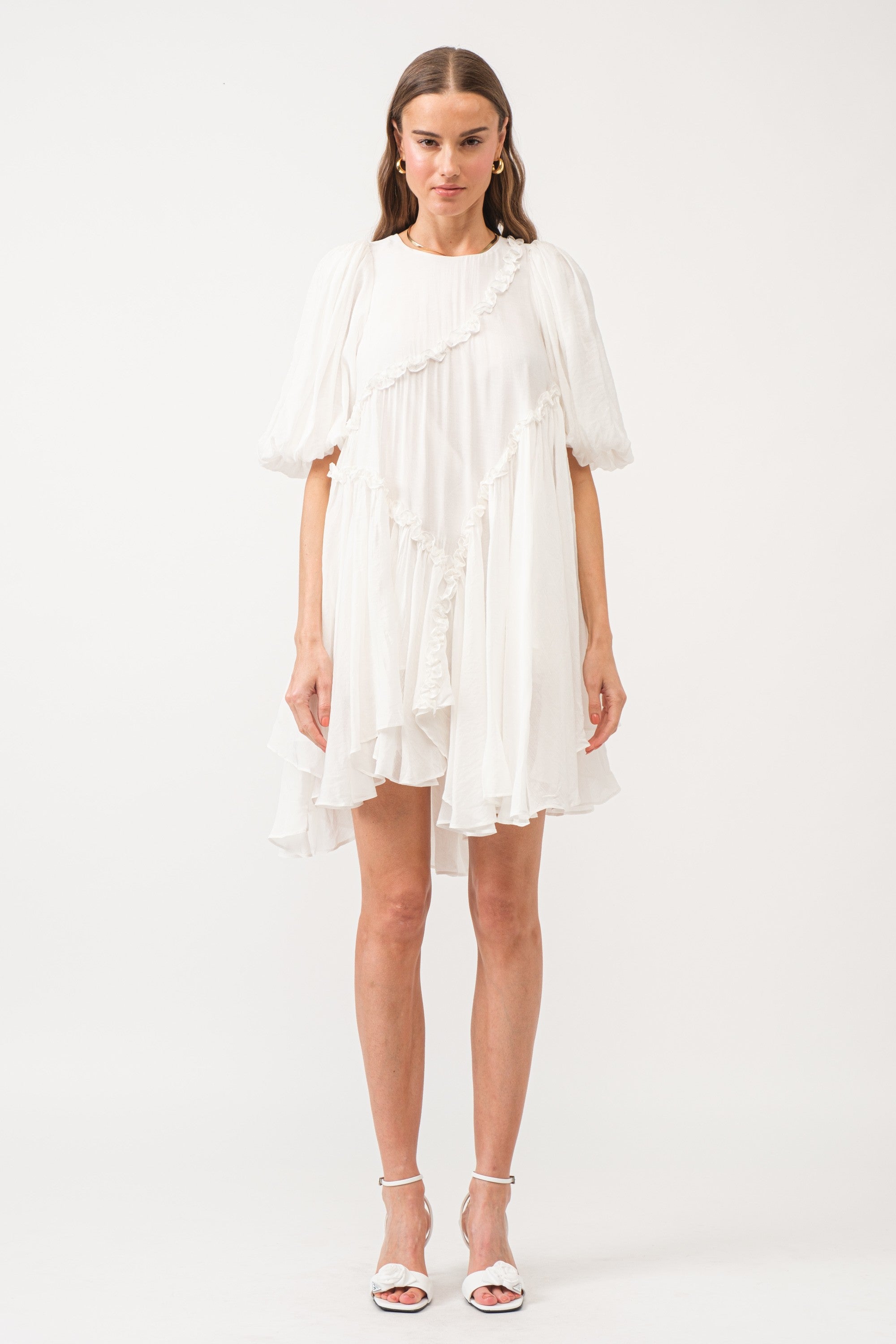 Always Stunning Asymmetrical Wrap Mini Dress