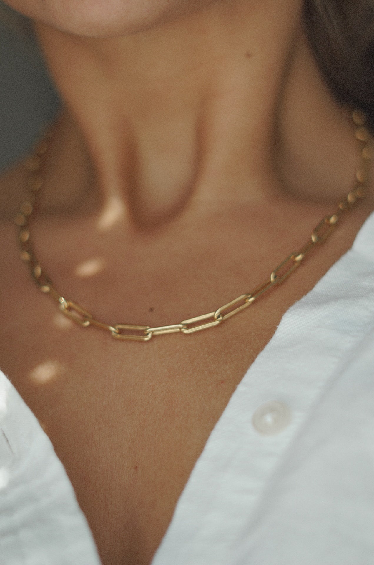 18k Gold Filled Thick Chain Necklace
