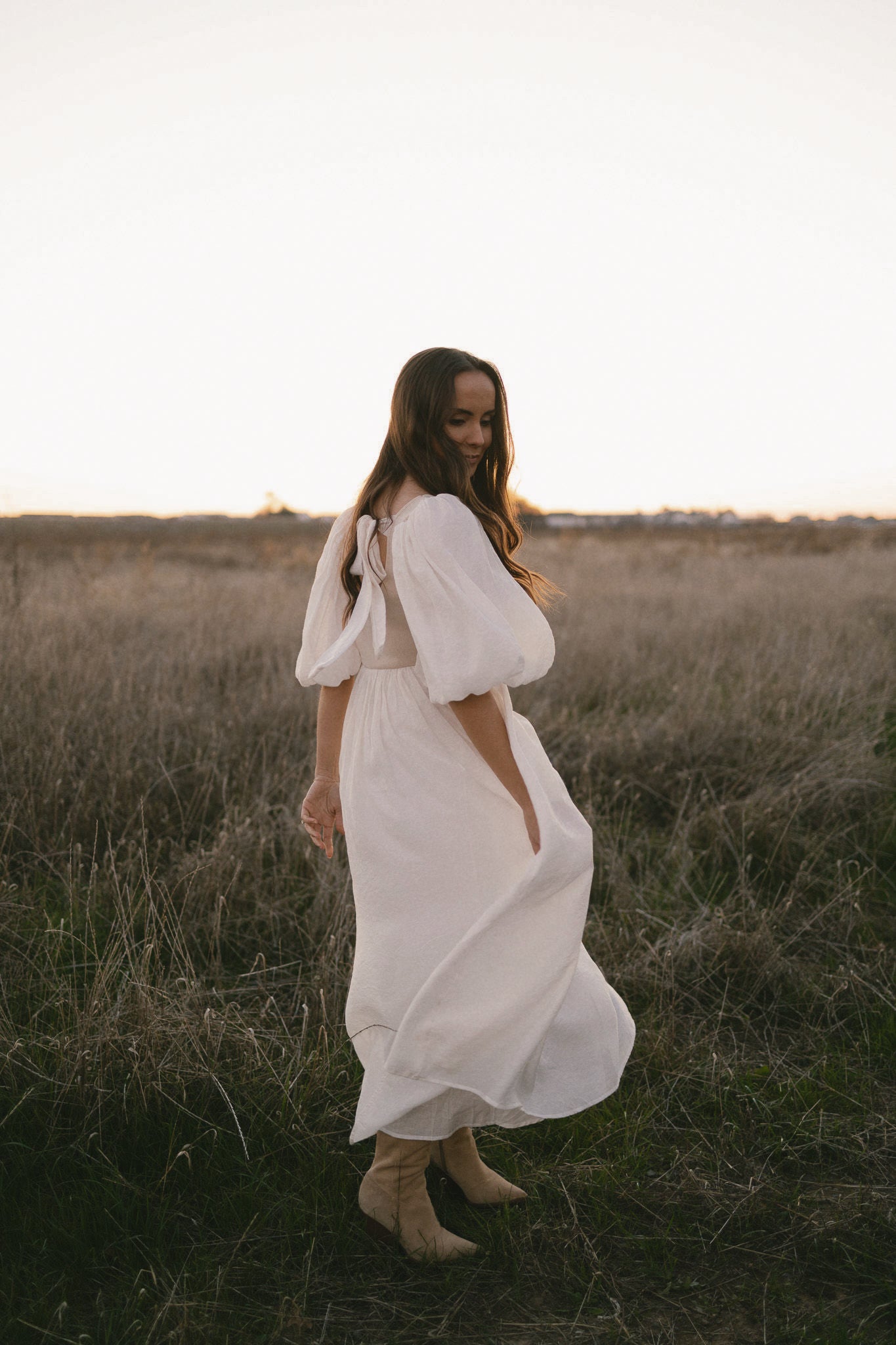 Enchanted Cream Midi Dress