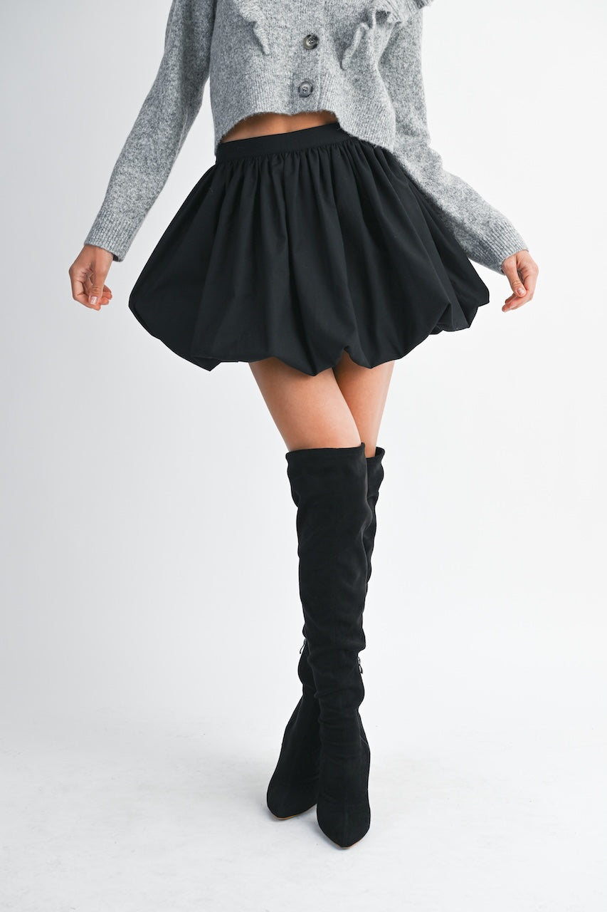 Black Bubble Skirt