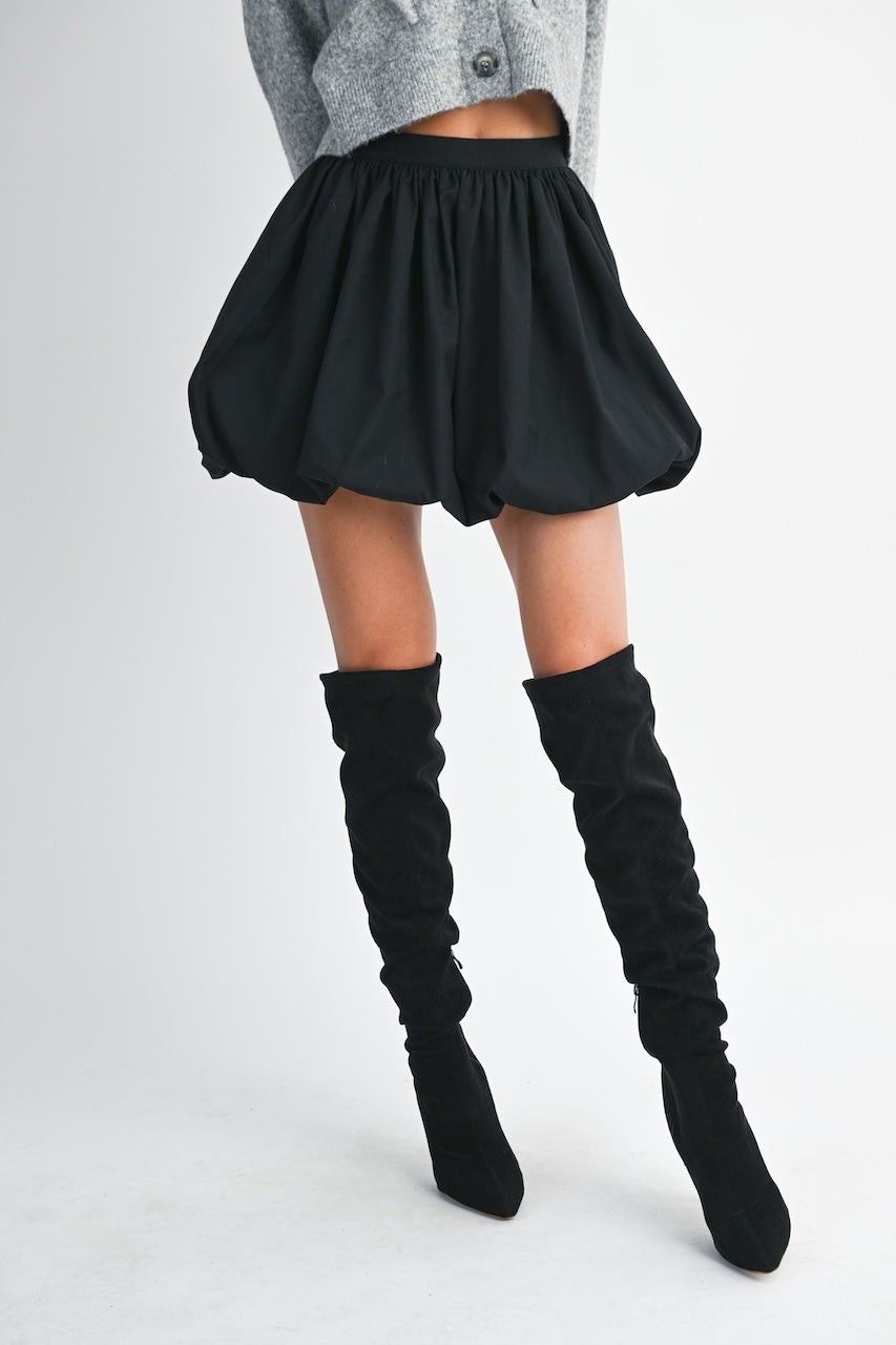 Black Bubble Skirt