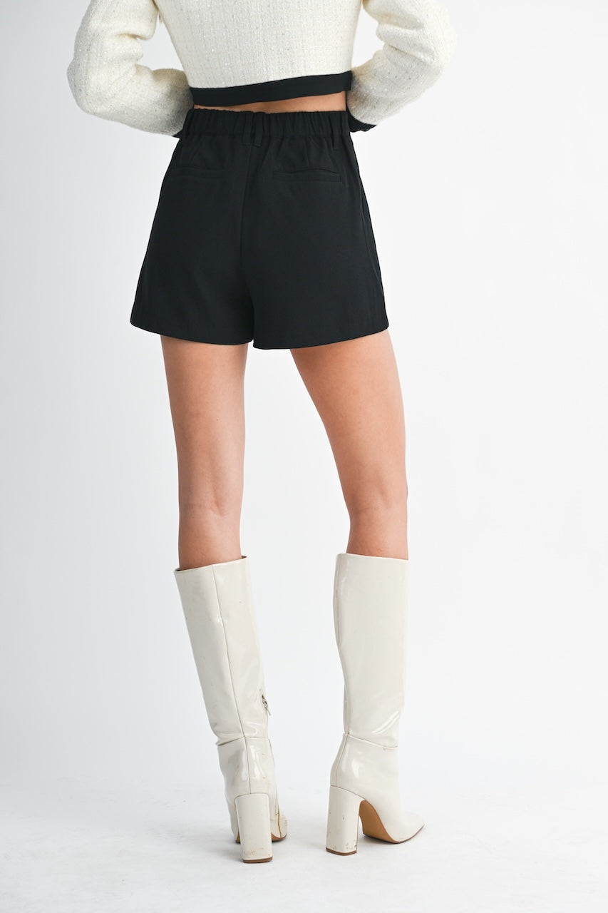 Black High Waisted Shorts