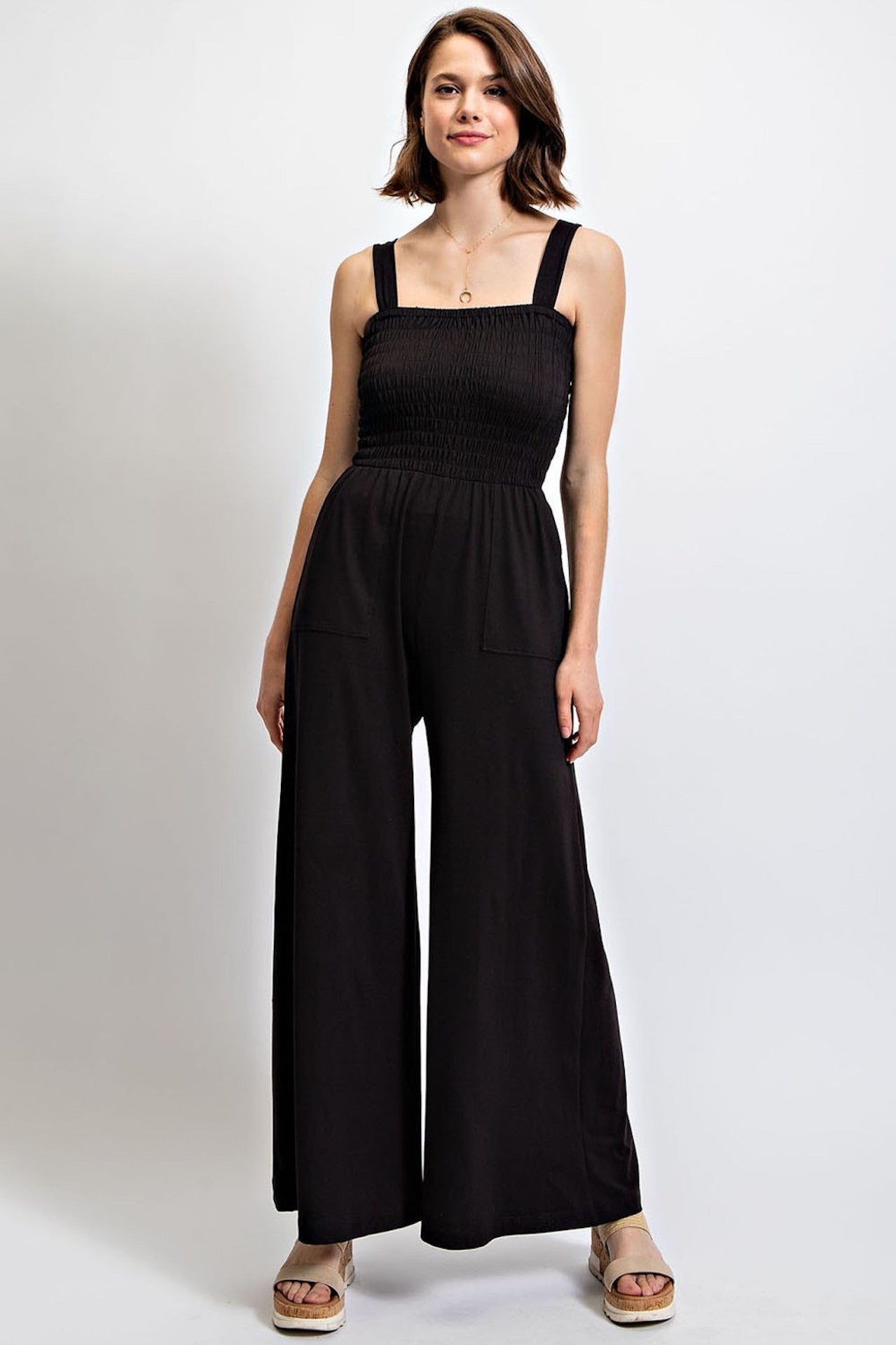 Dark Grey Butter Soft Sleeveless Jumpsuit