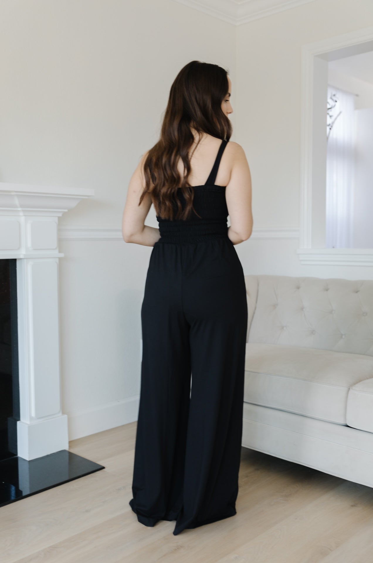 Black Butter Soft Sleeveless Jumpsuit