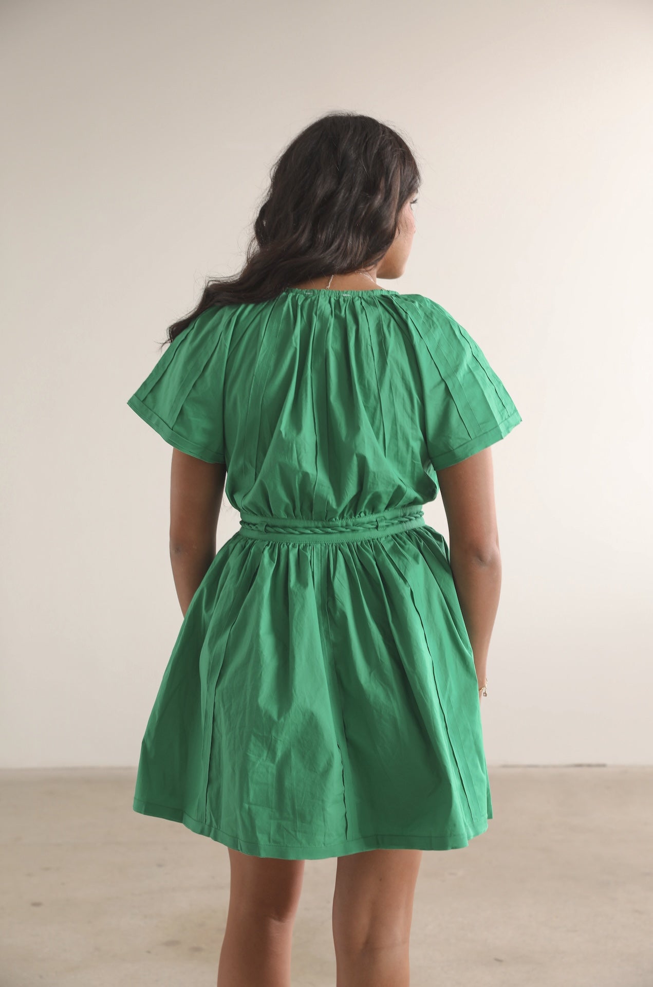 Nora Mini Green Dress
