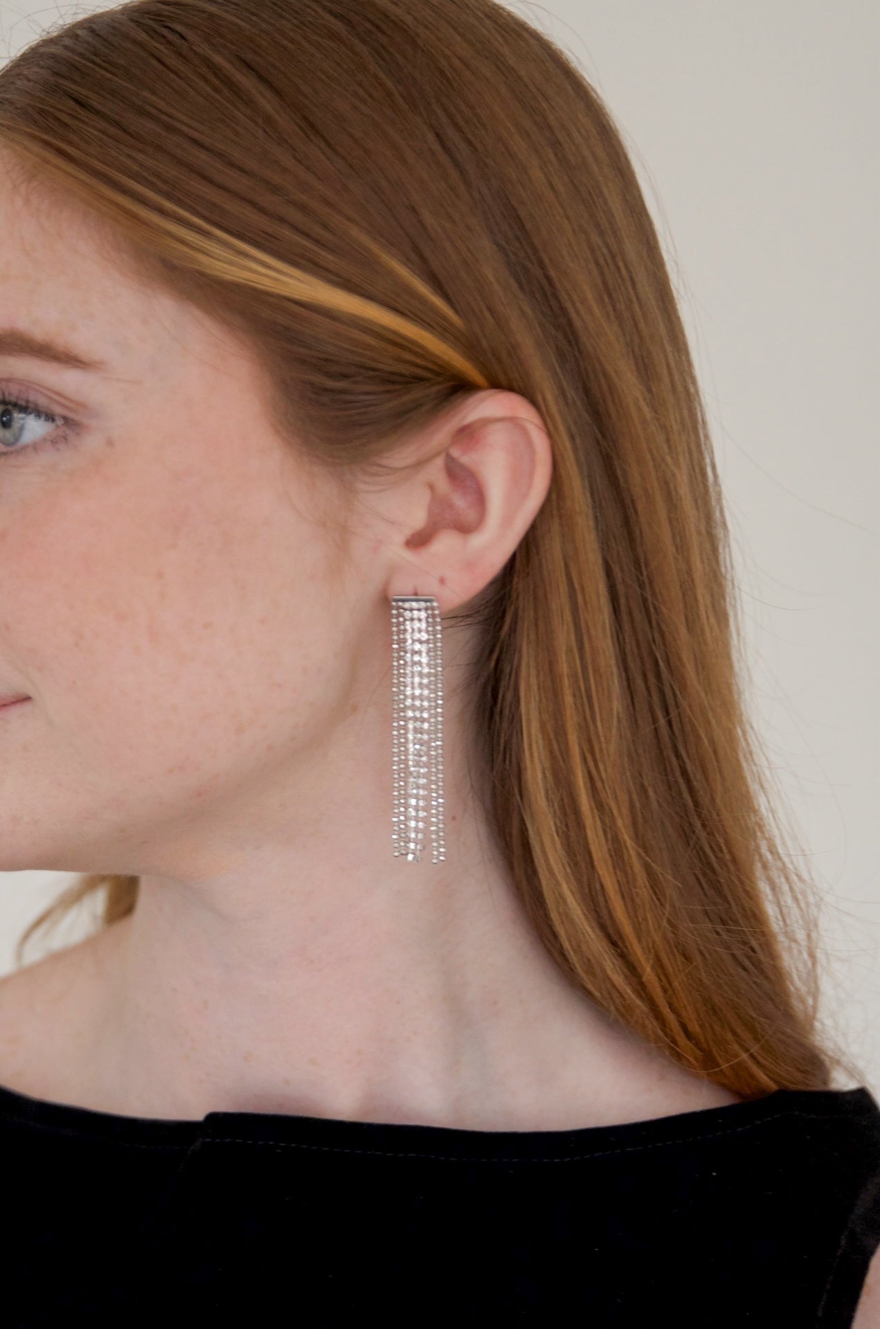 Rhinestone Dangle Earrings