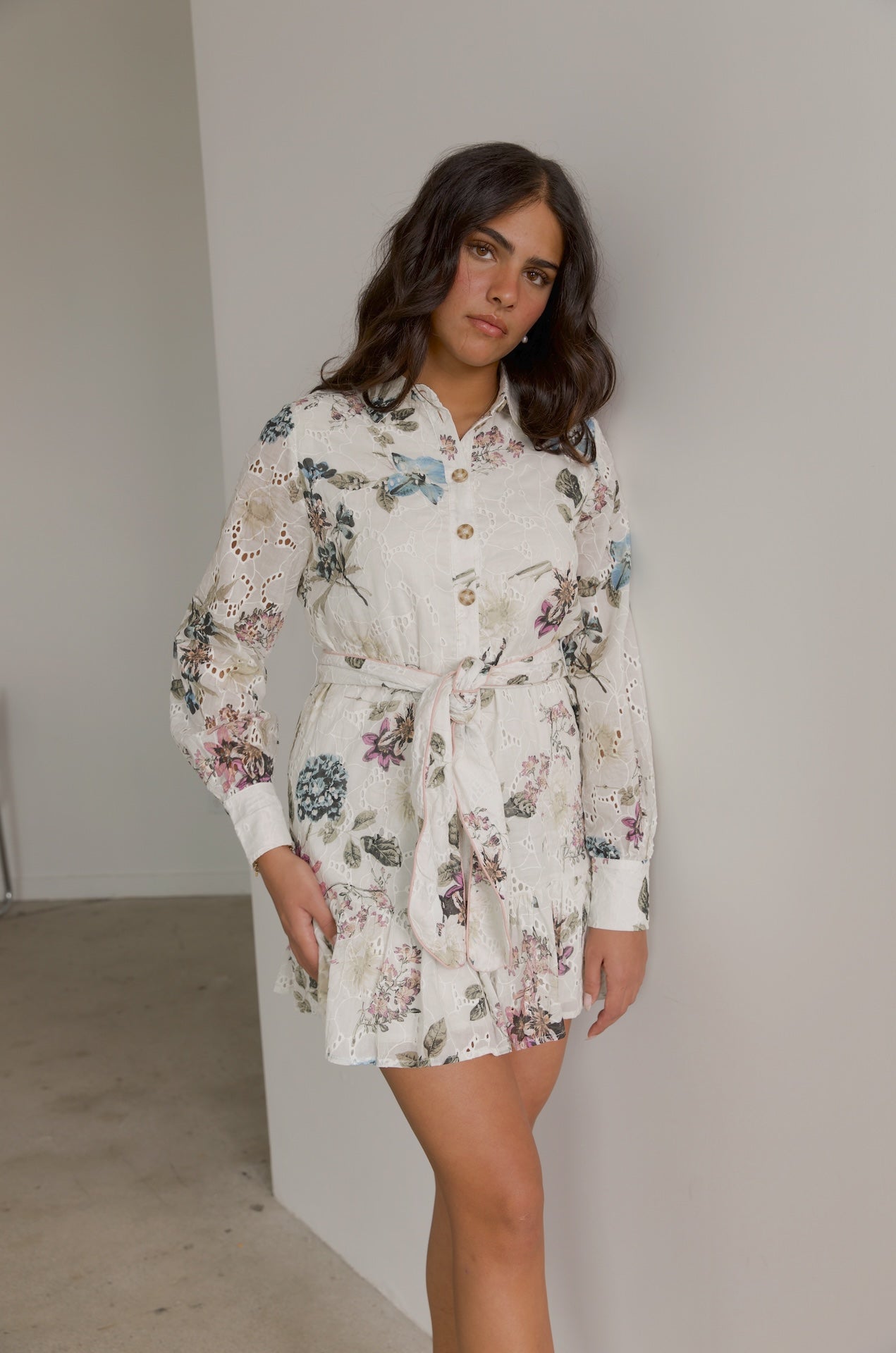 Floral Shirt Dress