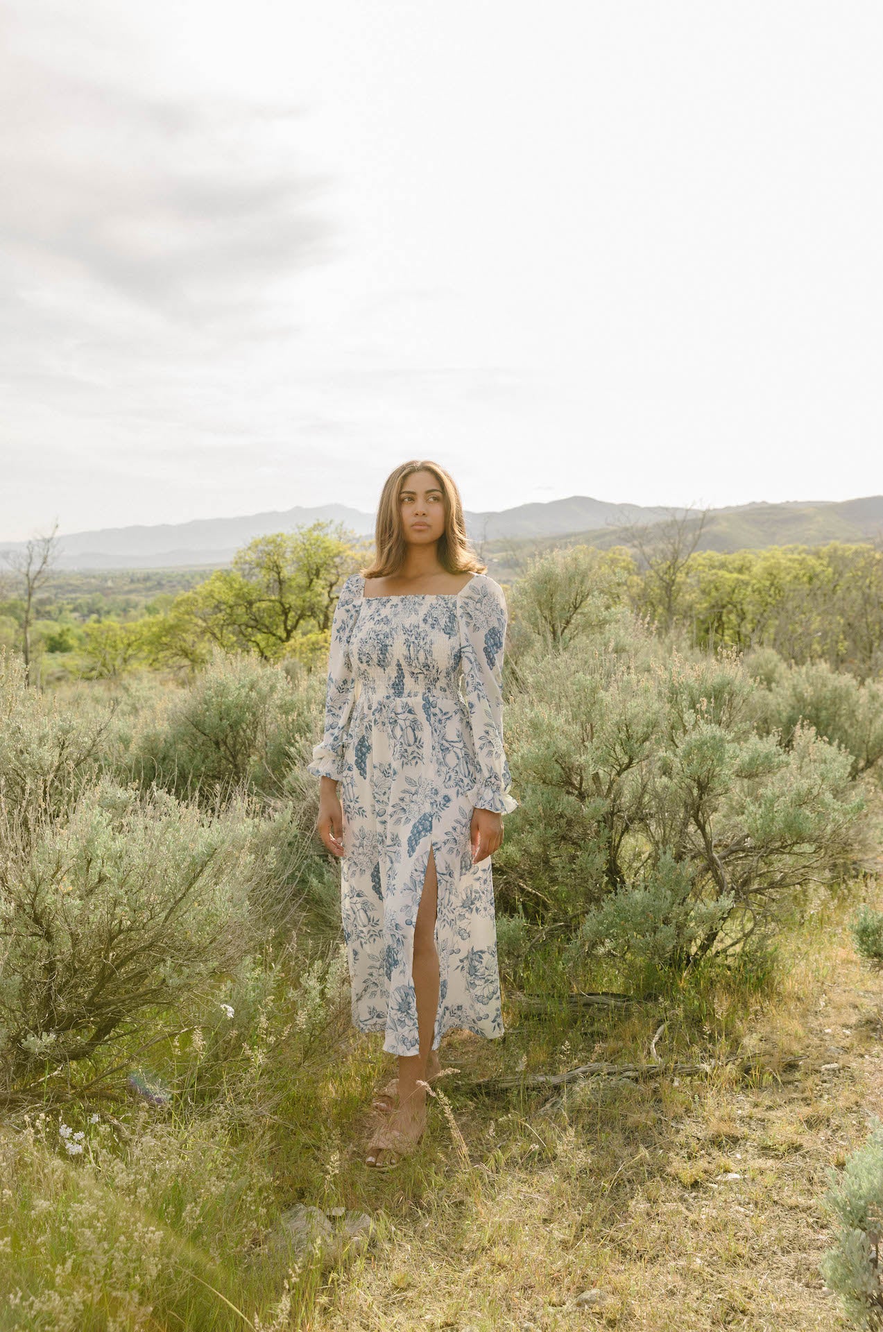 Sadie Blue and White Floral Dress Sadie Blue and White Floral Dress