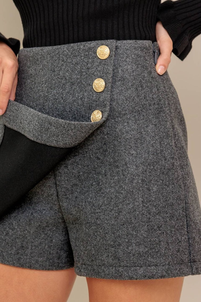 Grey Mini Skort
