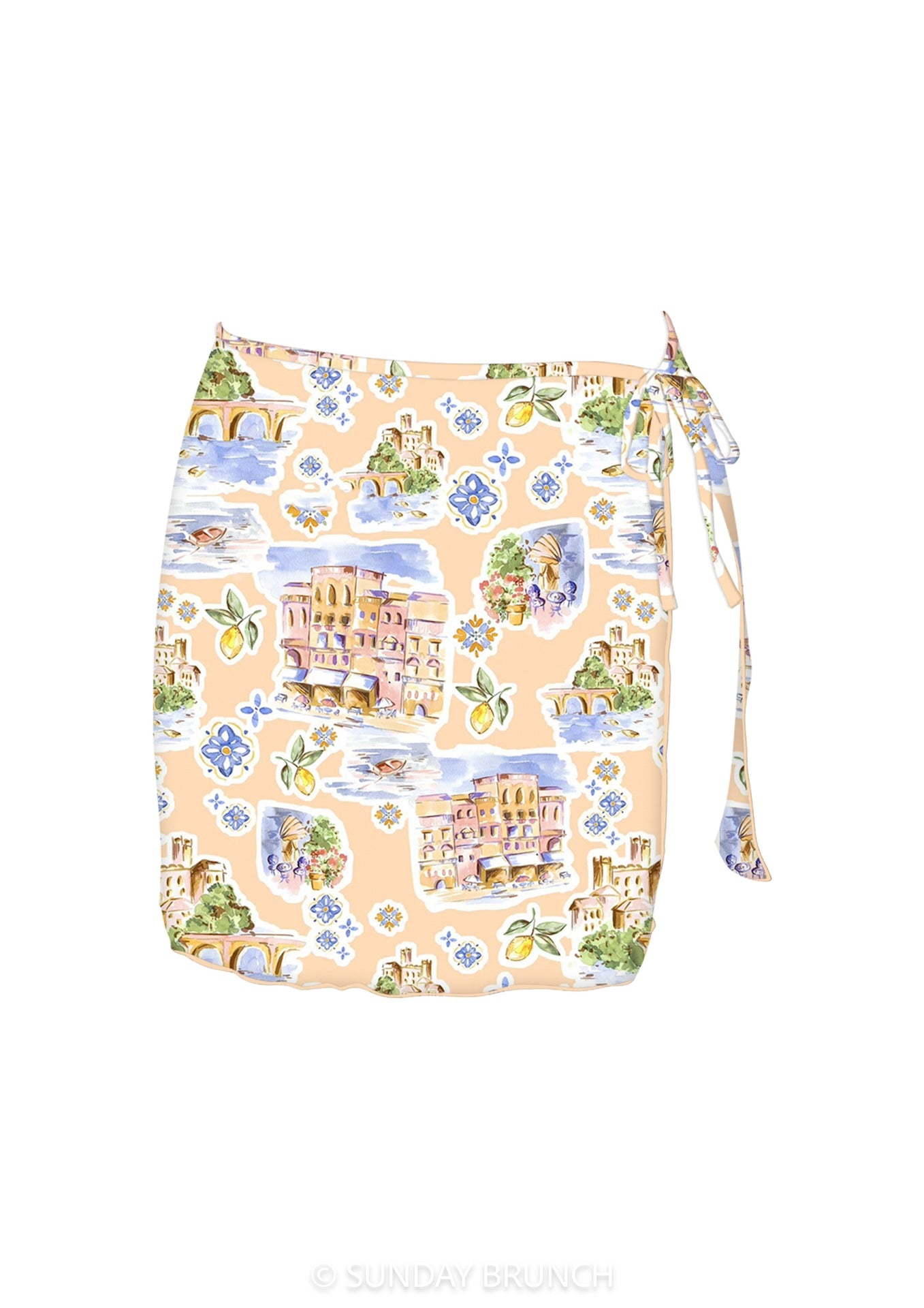 Island Summer Bikini Coverup Skirt