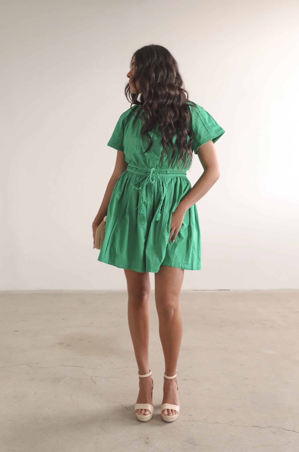 Nora Mini Green Dress