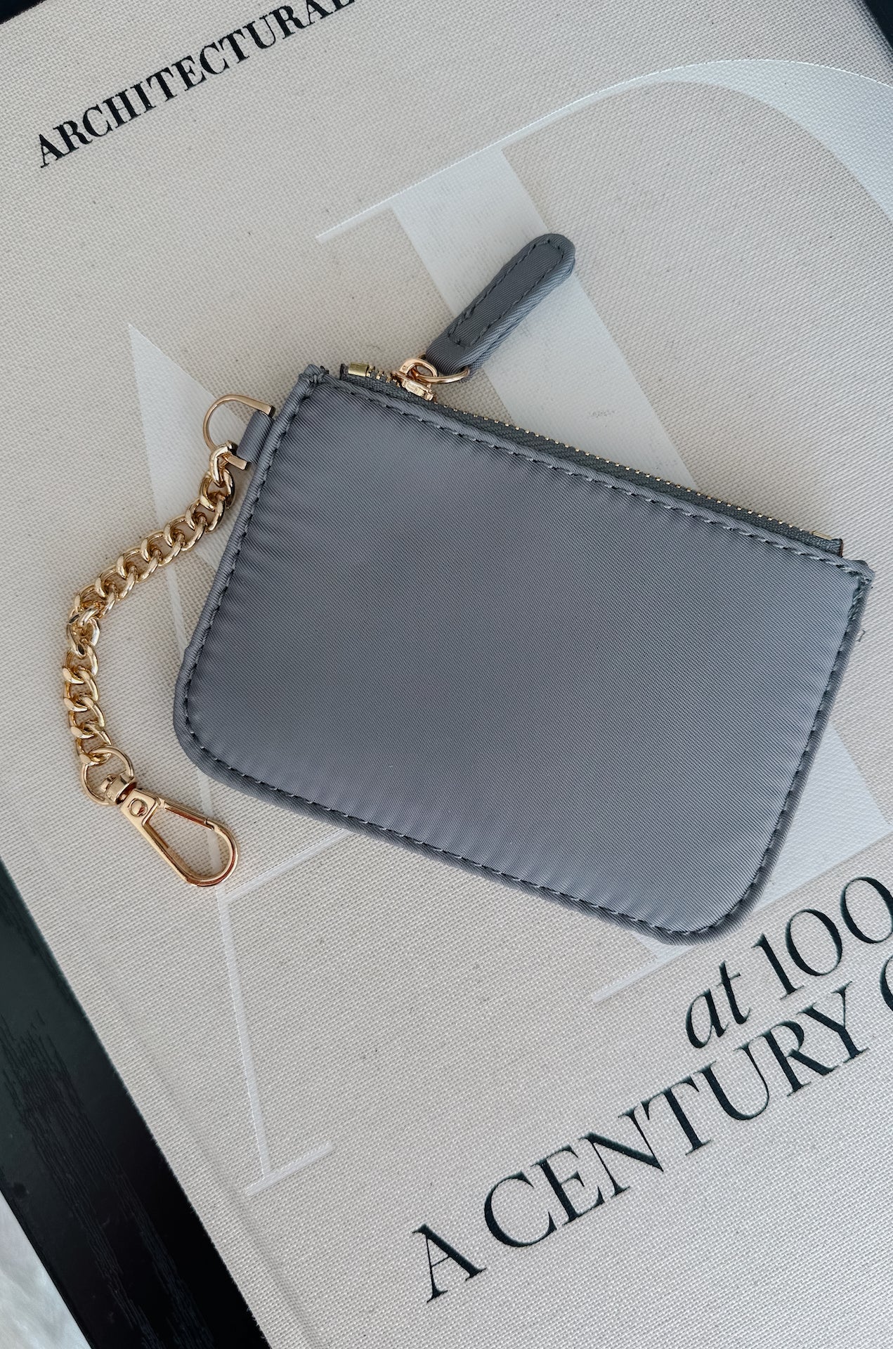 Keychain Card Holder - Grey