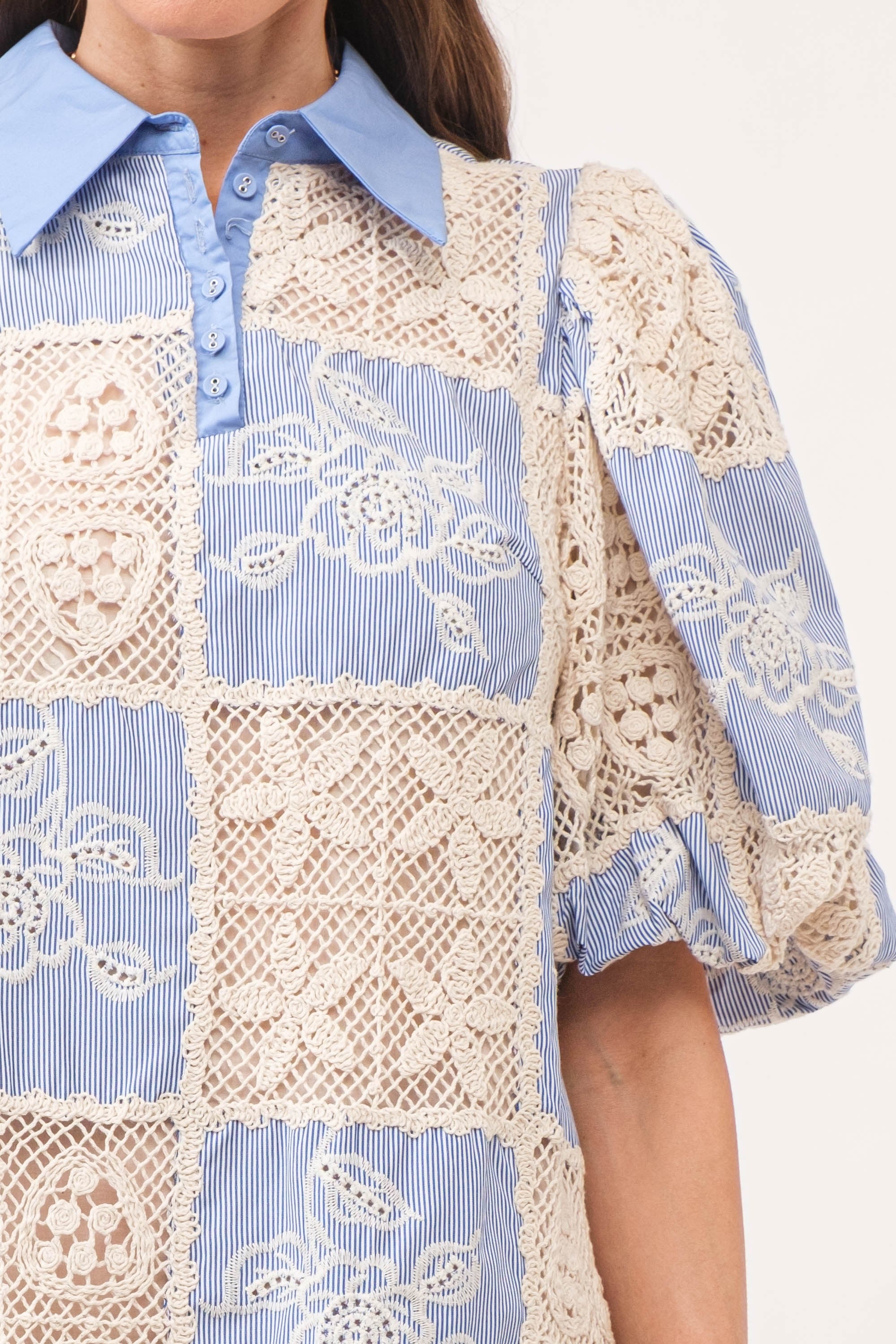 Dolly Crochet Mini Dress