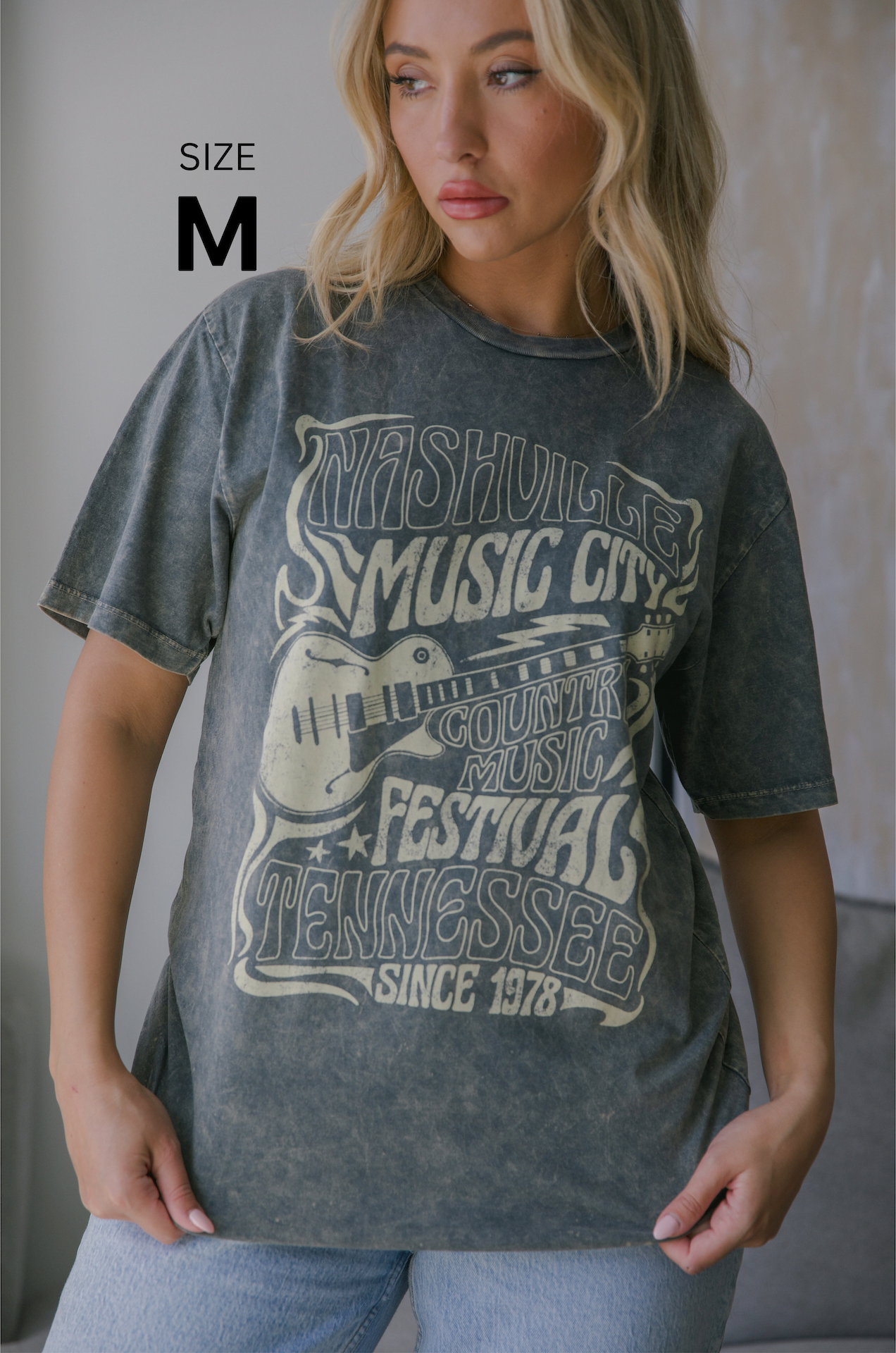 Nashville music city country music festival Tennessee since 1978 graphic tee