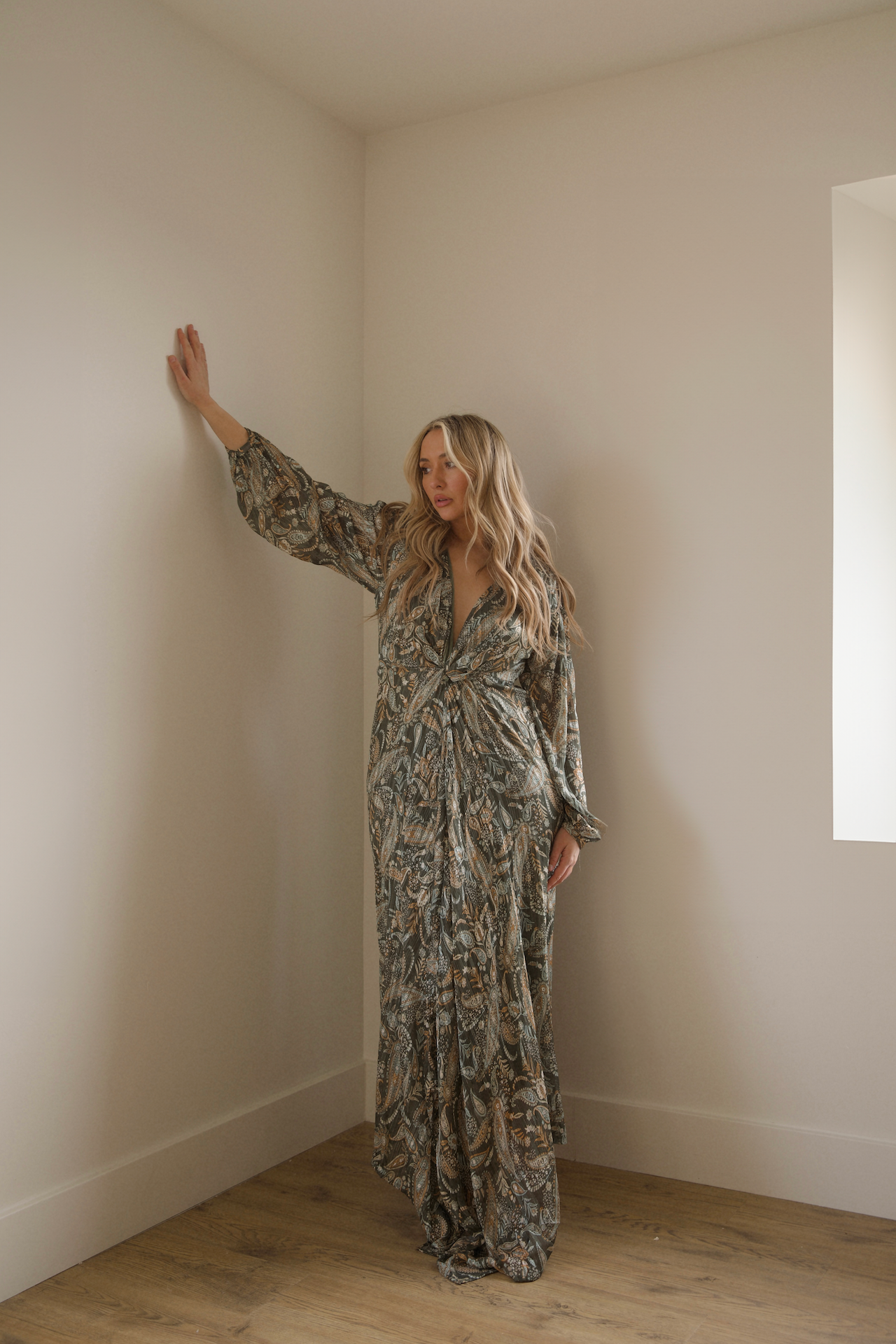 Paisley Green Maxi Dress