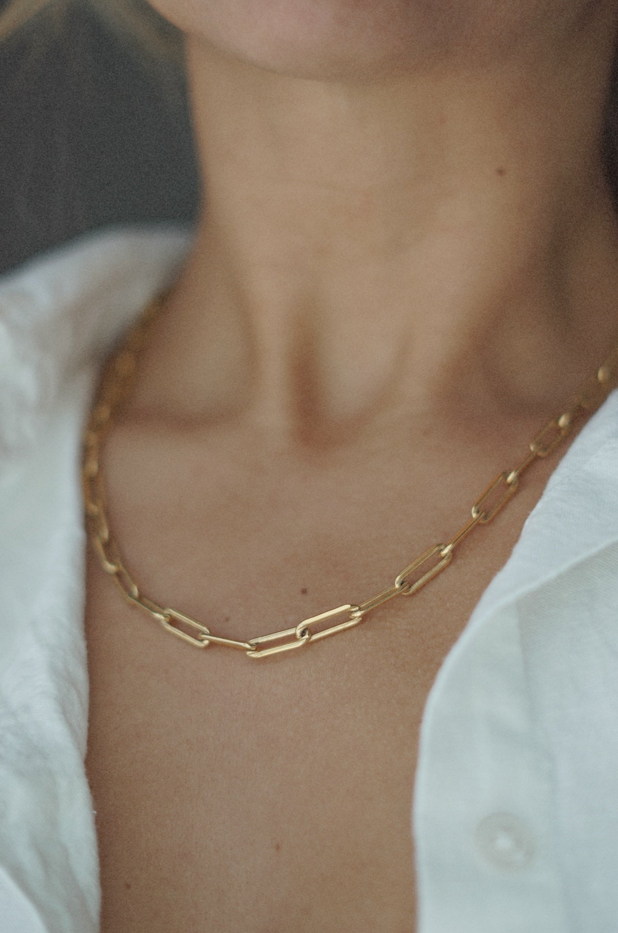 18k Gold Filled Thick Chain Necklace