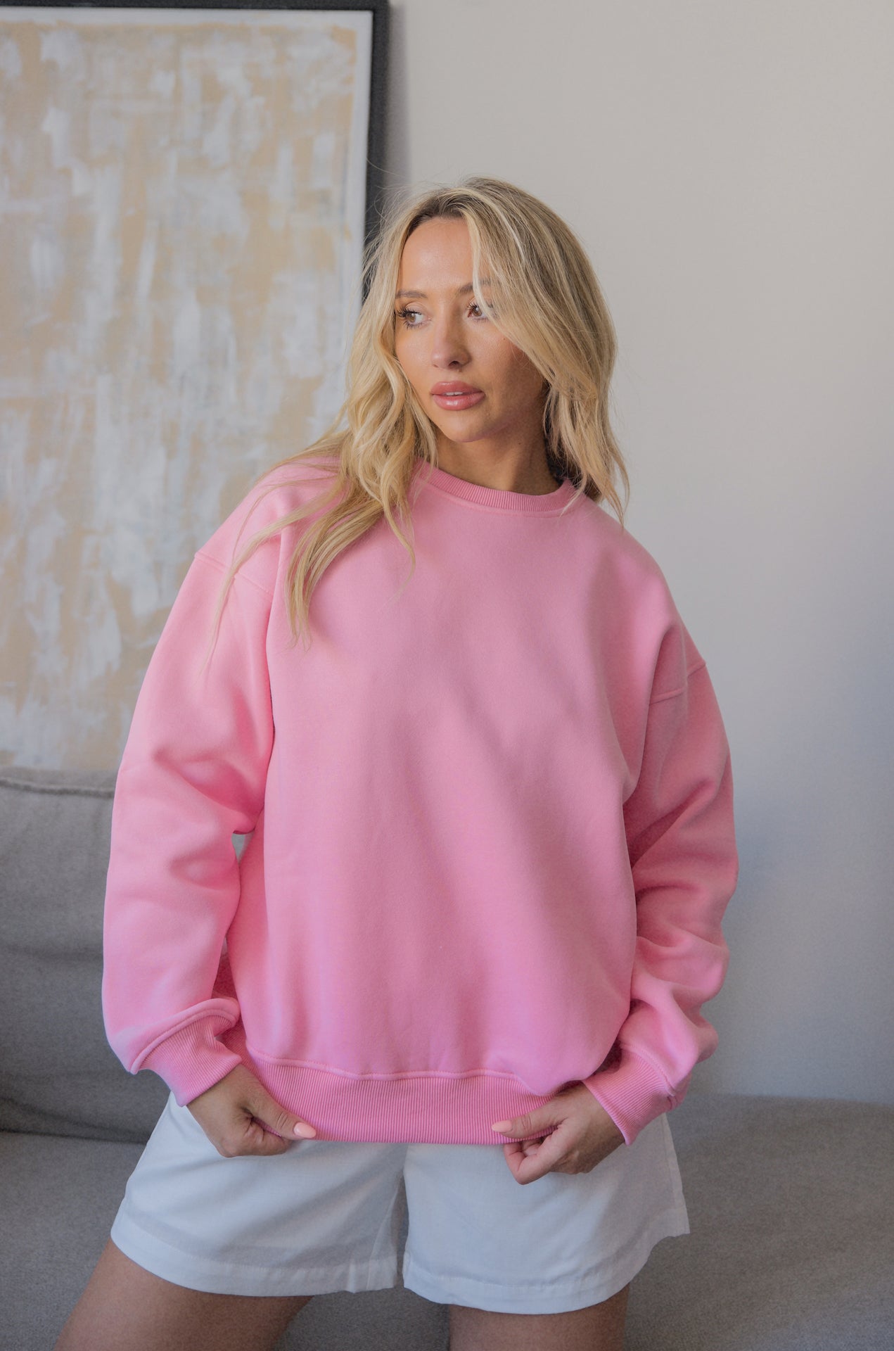 pink be kind sweatshirt