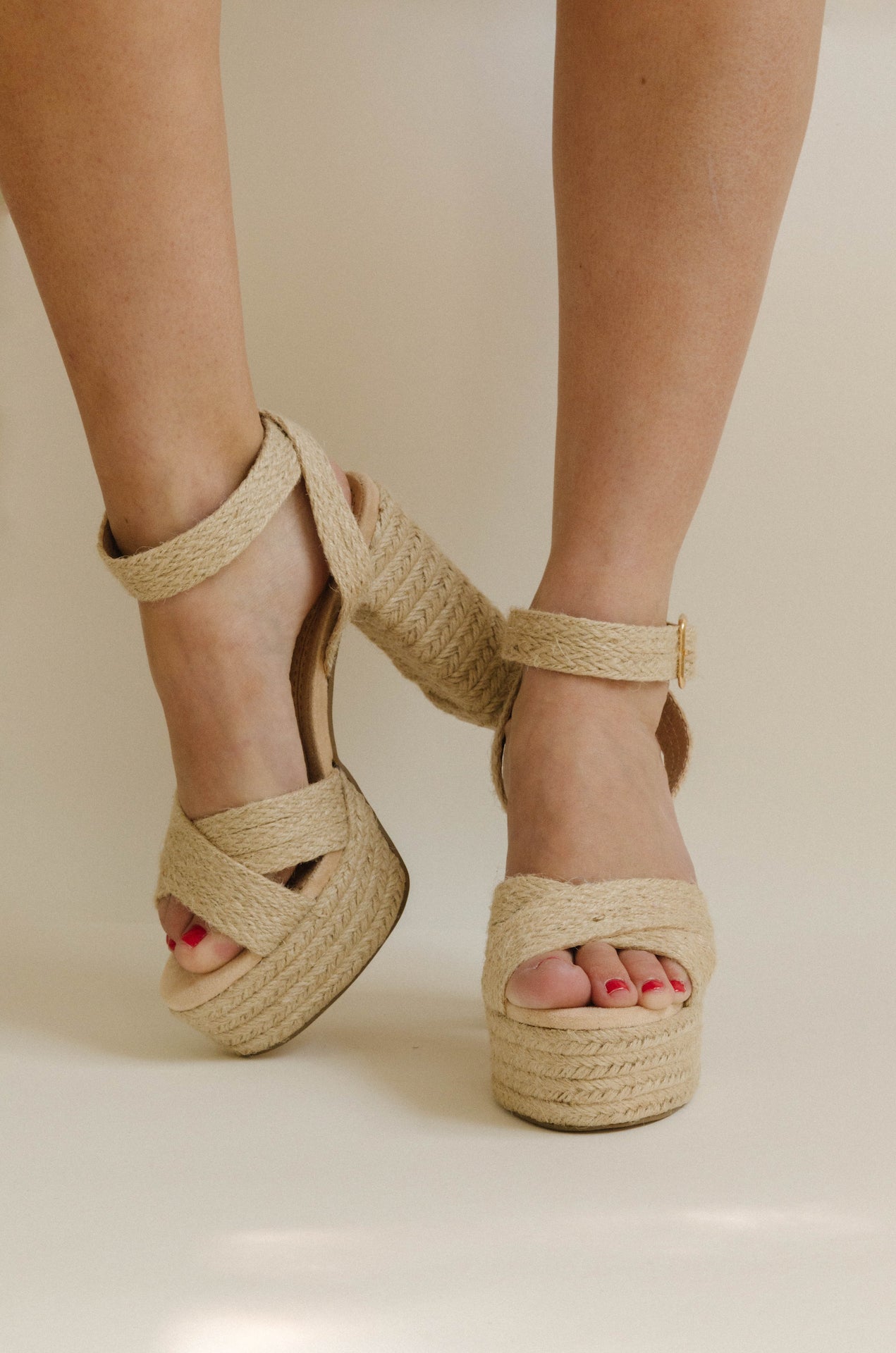 natural raffia heel sandals