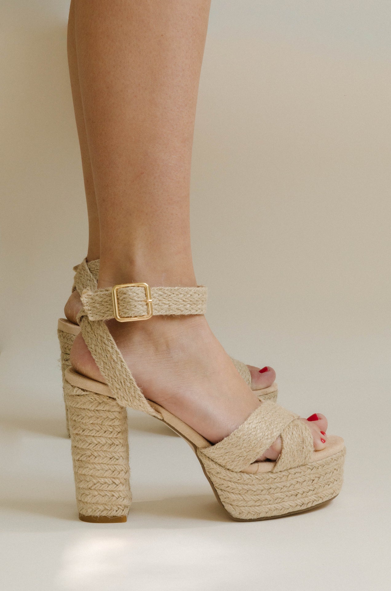 natural raffia heel sandals