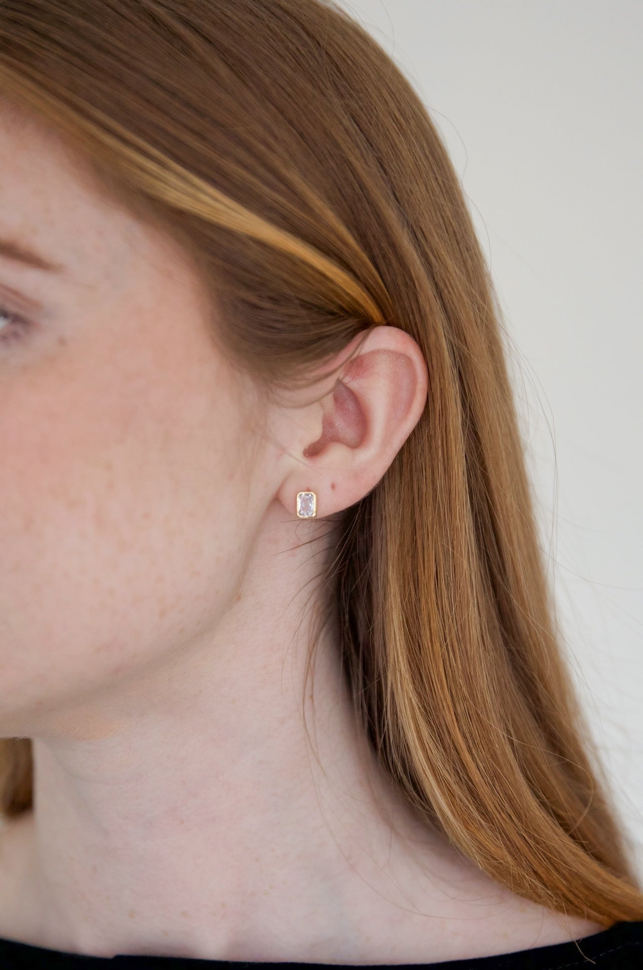 Rhinestone Stud Earrings