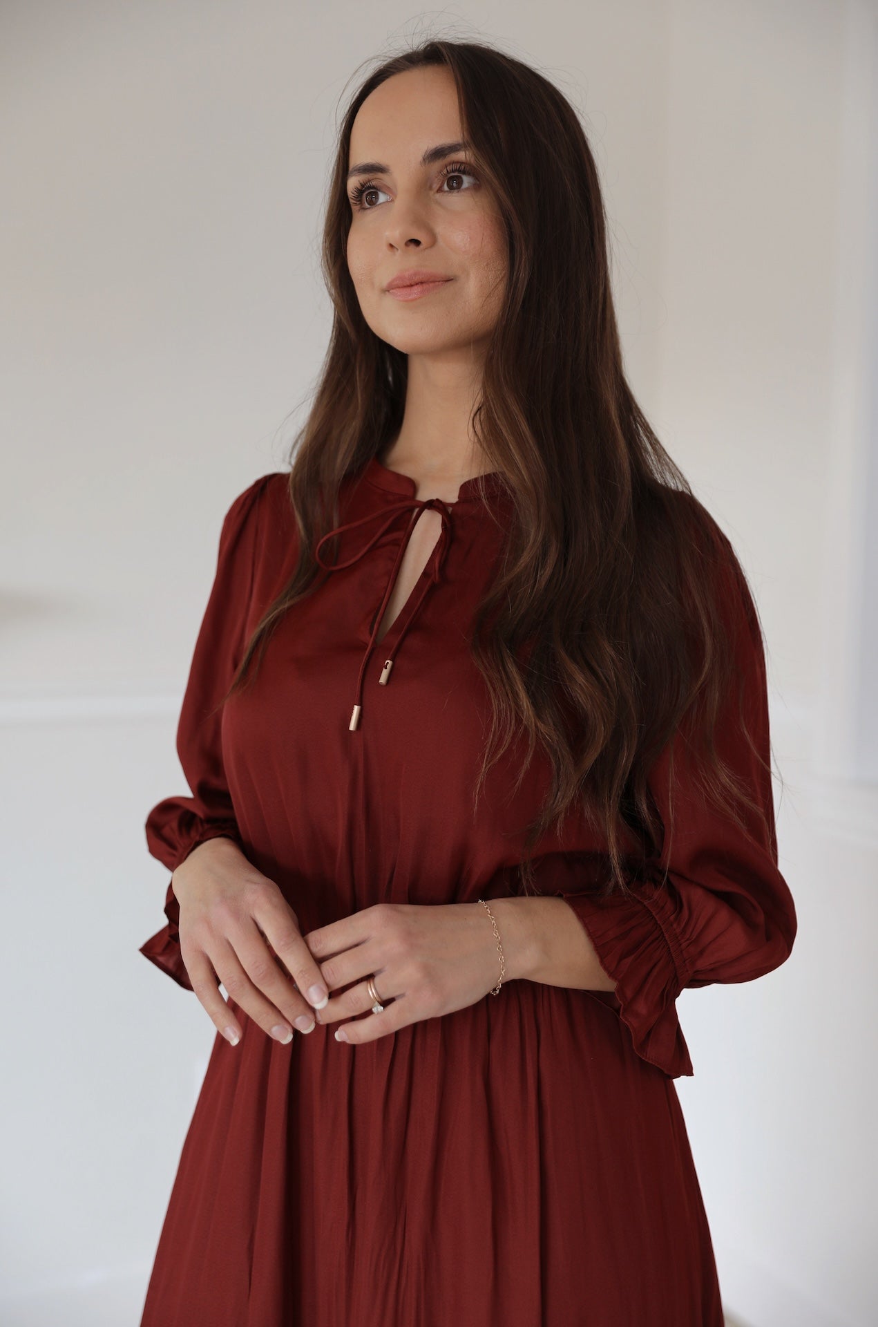 Red Tiered Maxi Dress
