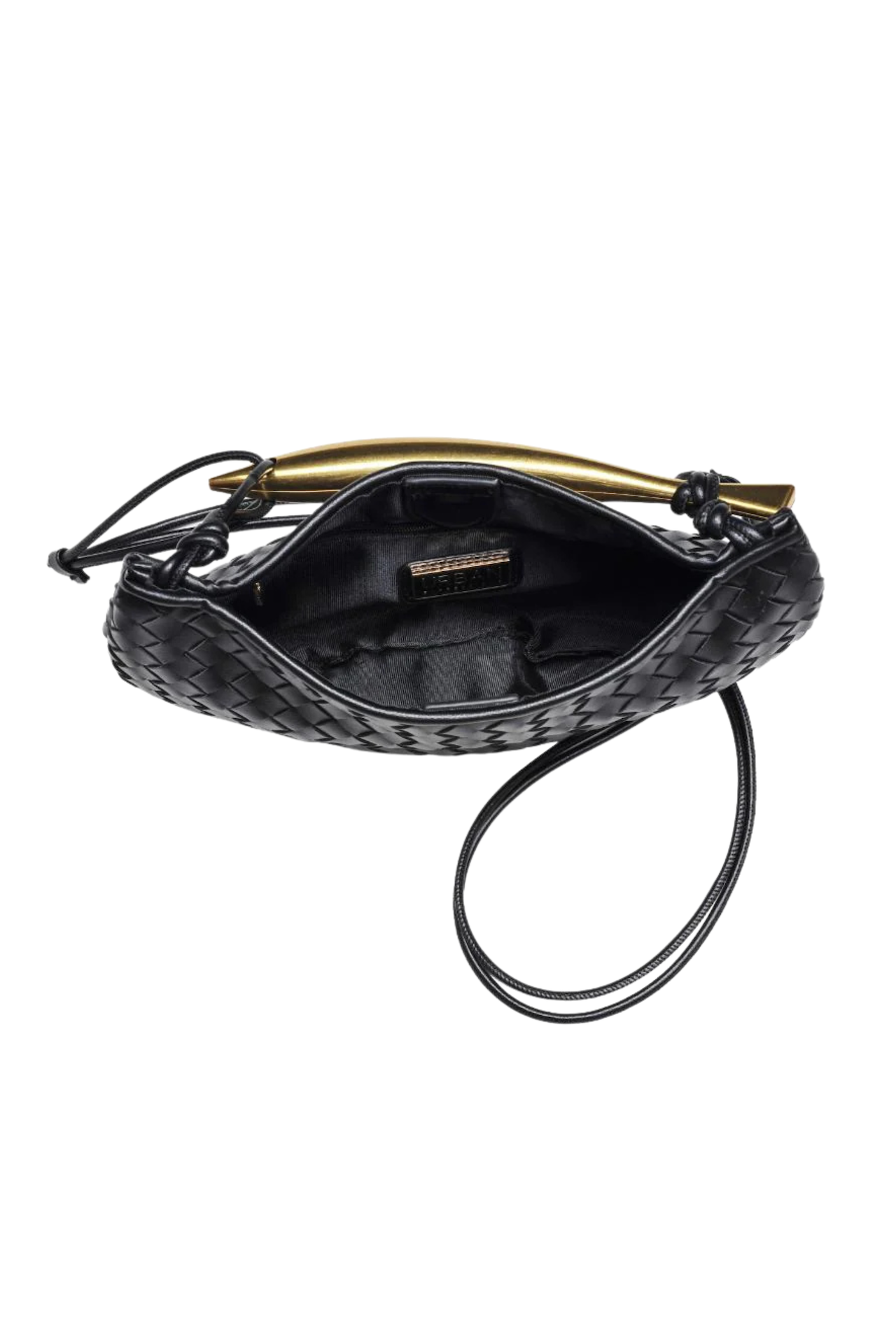 Black Woven Handbag