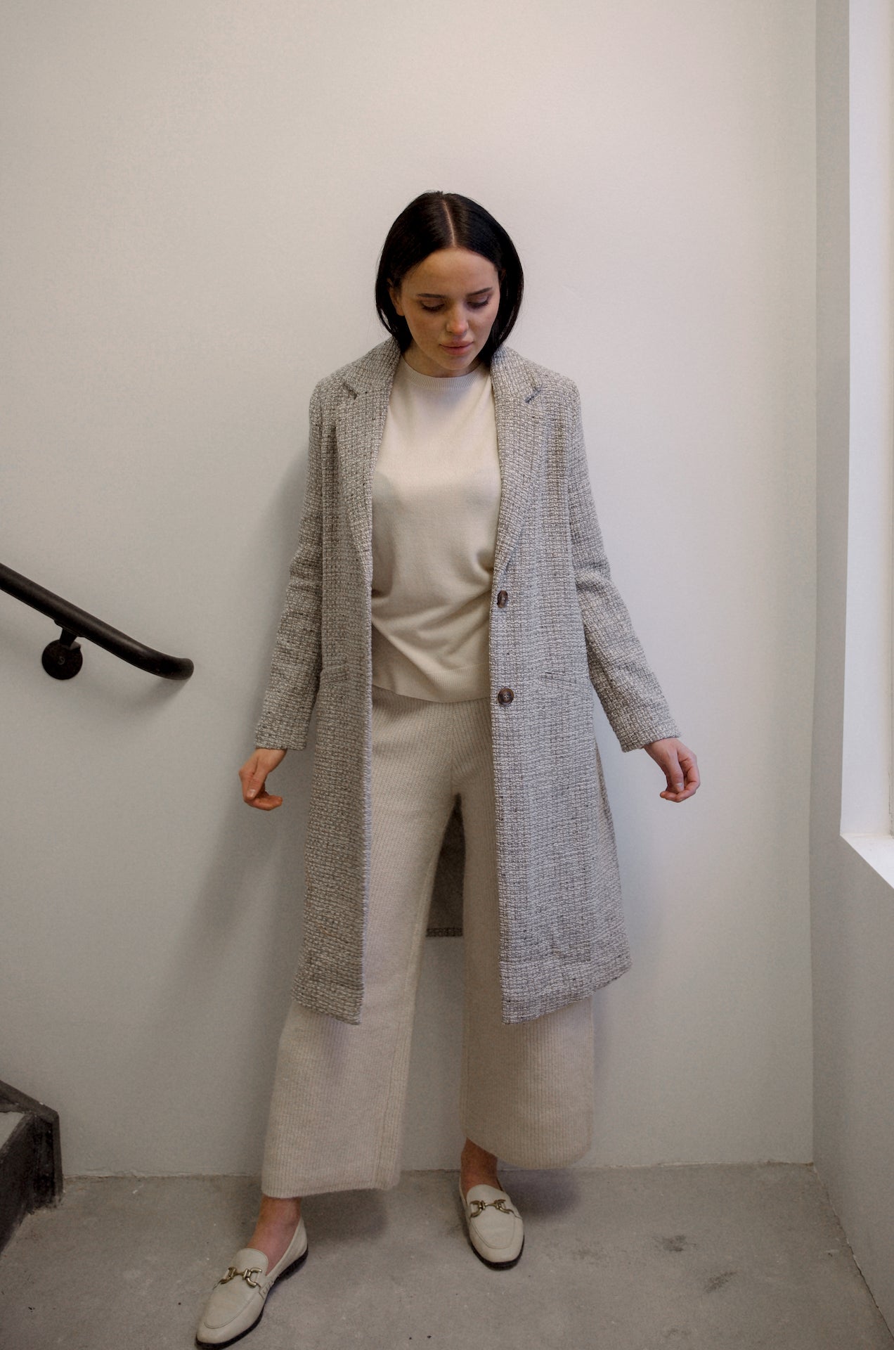 Grey Tweed Coat