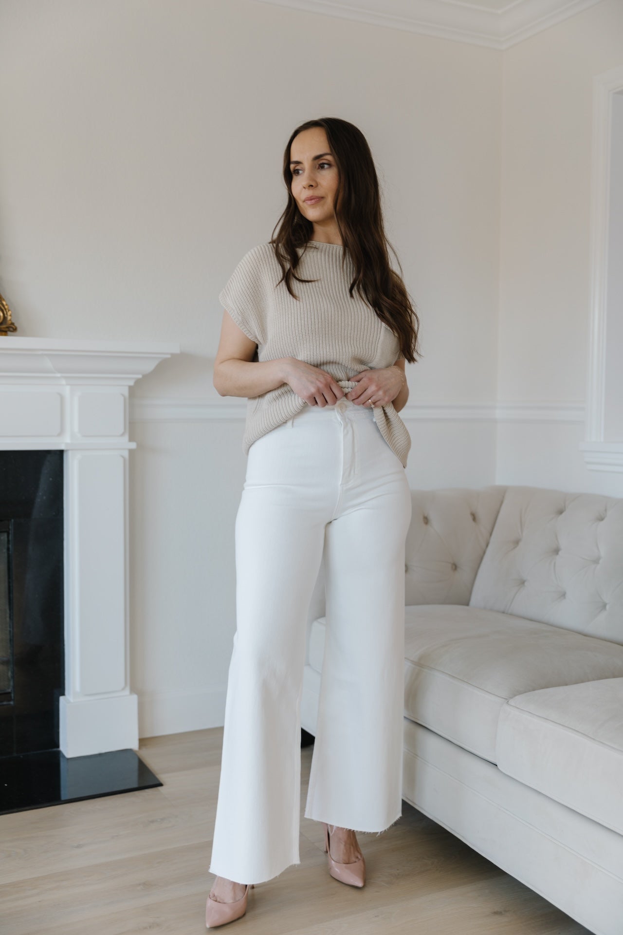 White Wide Leg Jeans