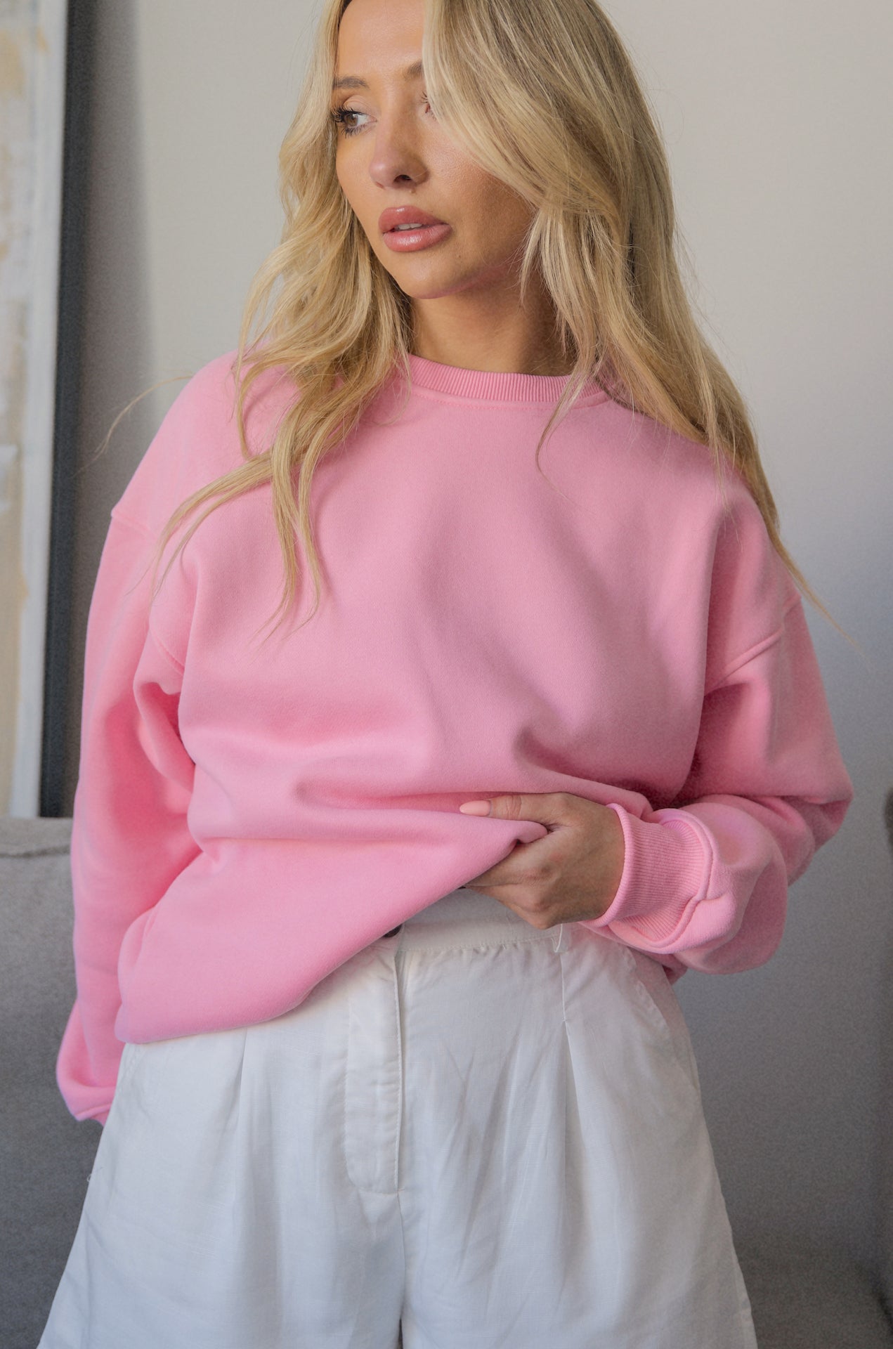 pink be kind sweatshirt