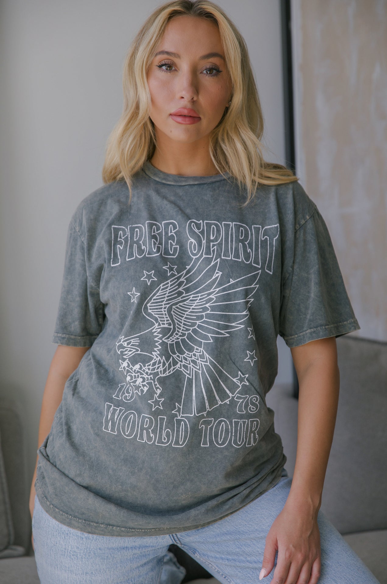 free spirit eagle 1978 graphic tee