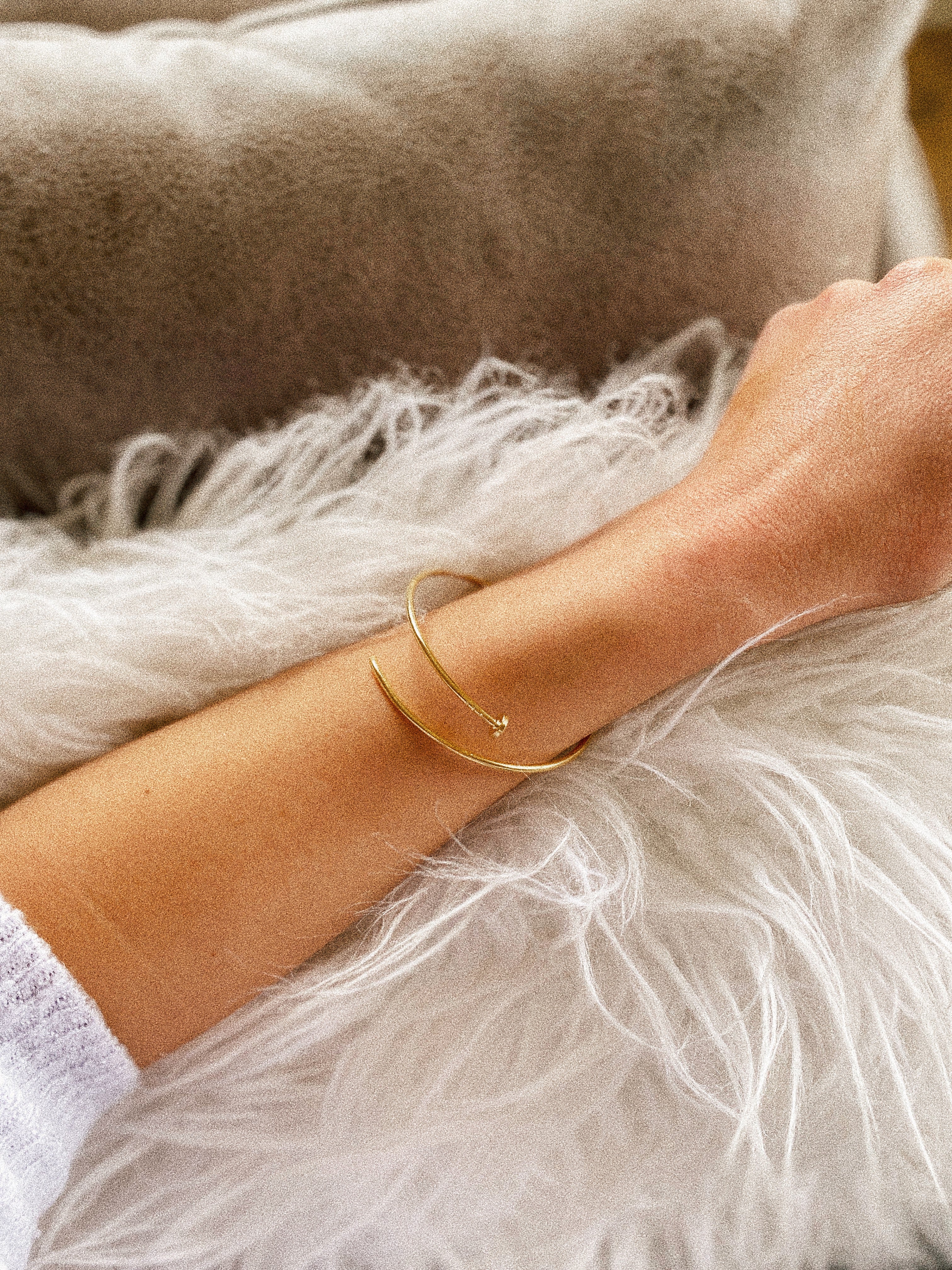 Golden Nail Bracelet