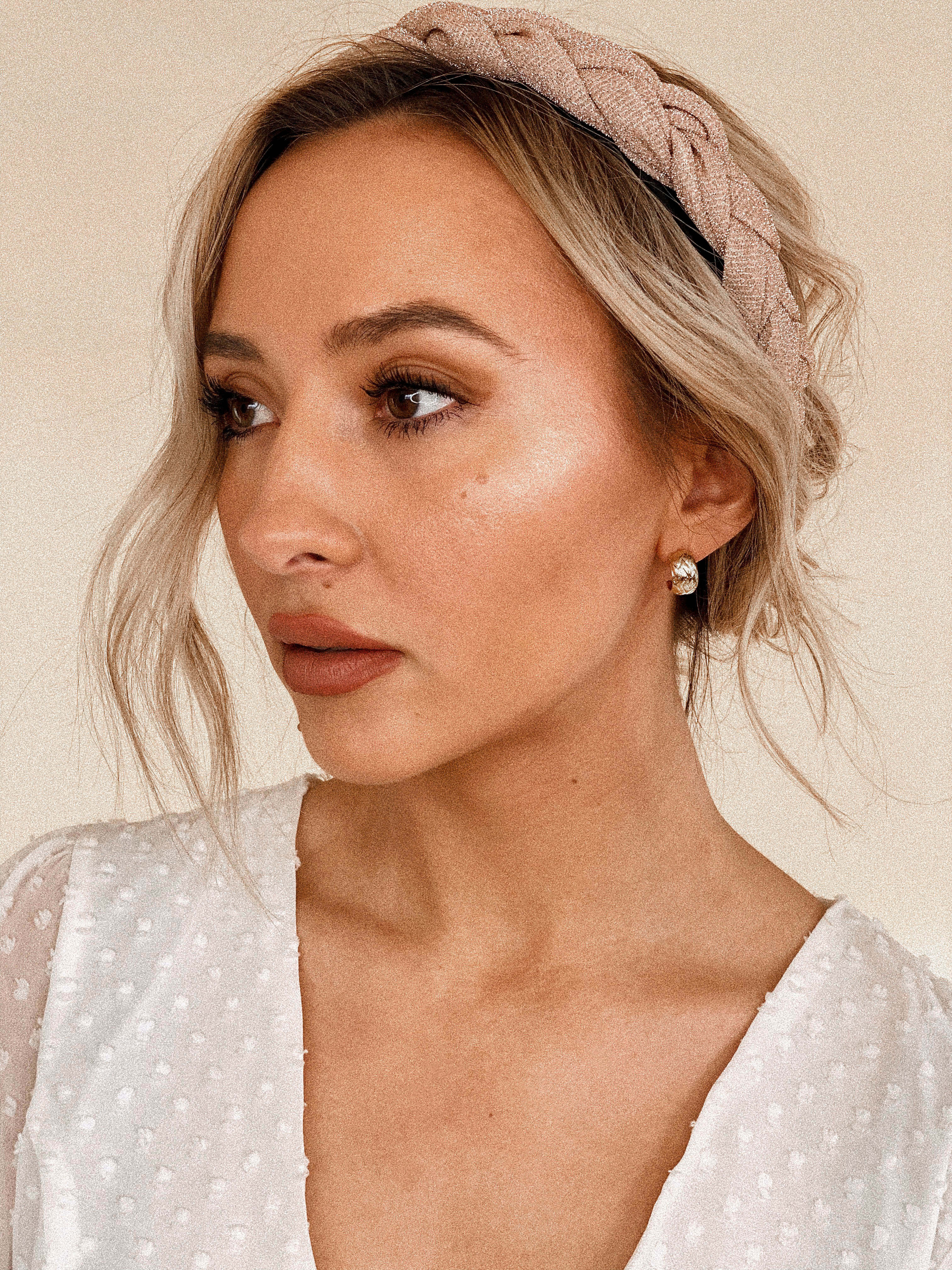 Rose Gold Braided Headband