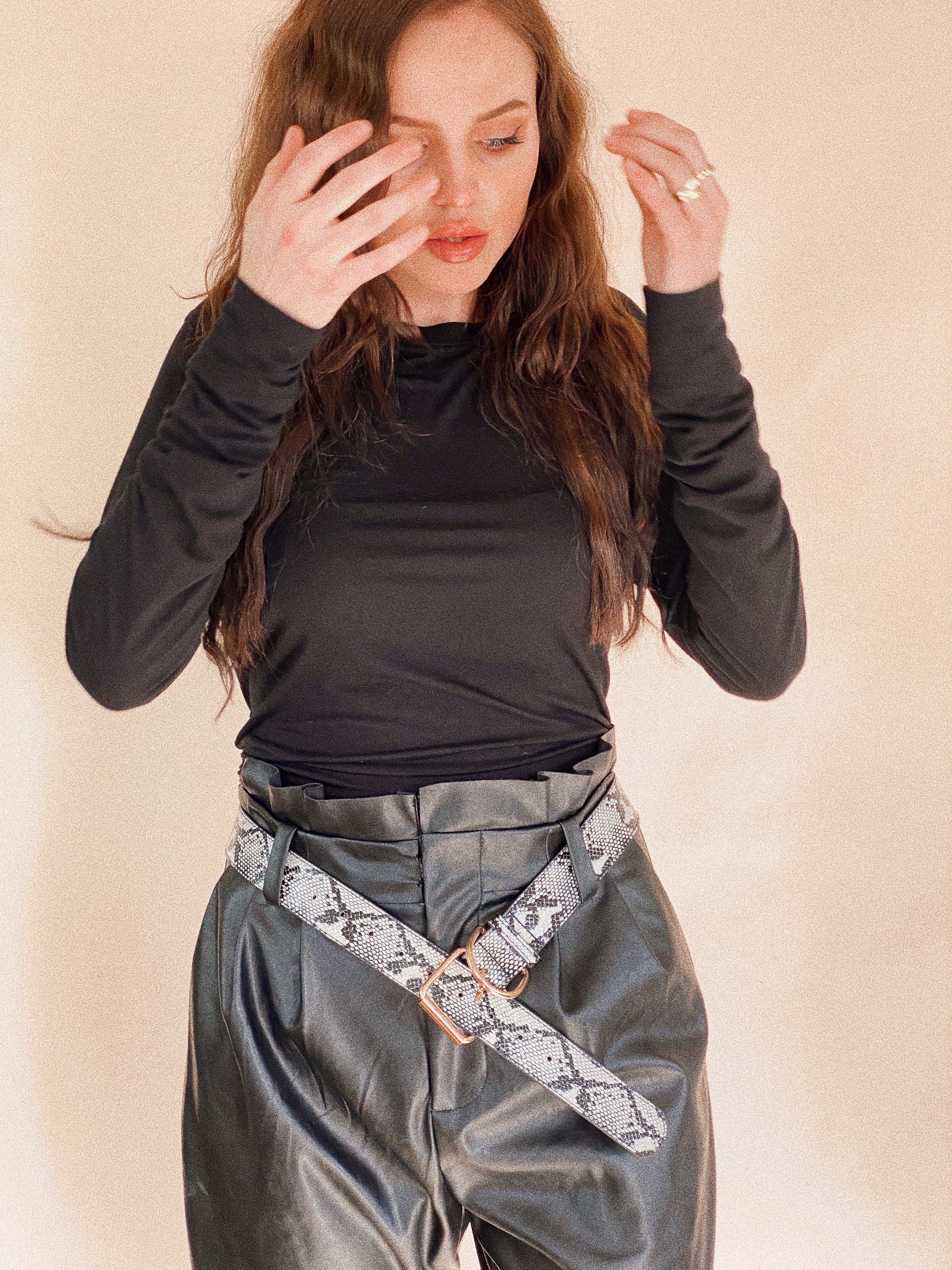 Snake Print Belt