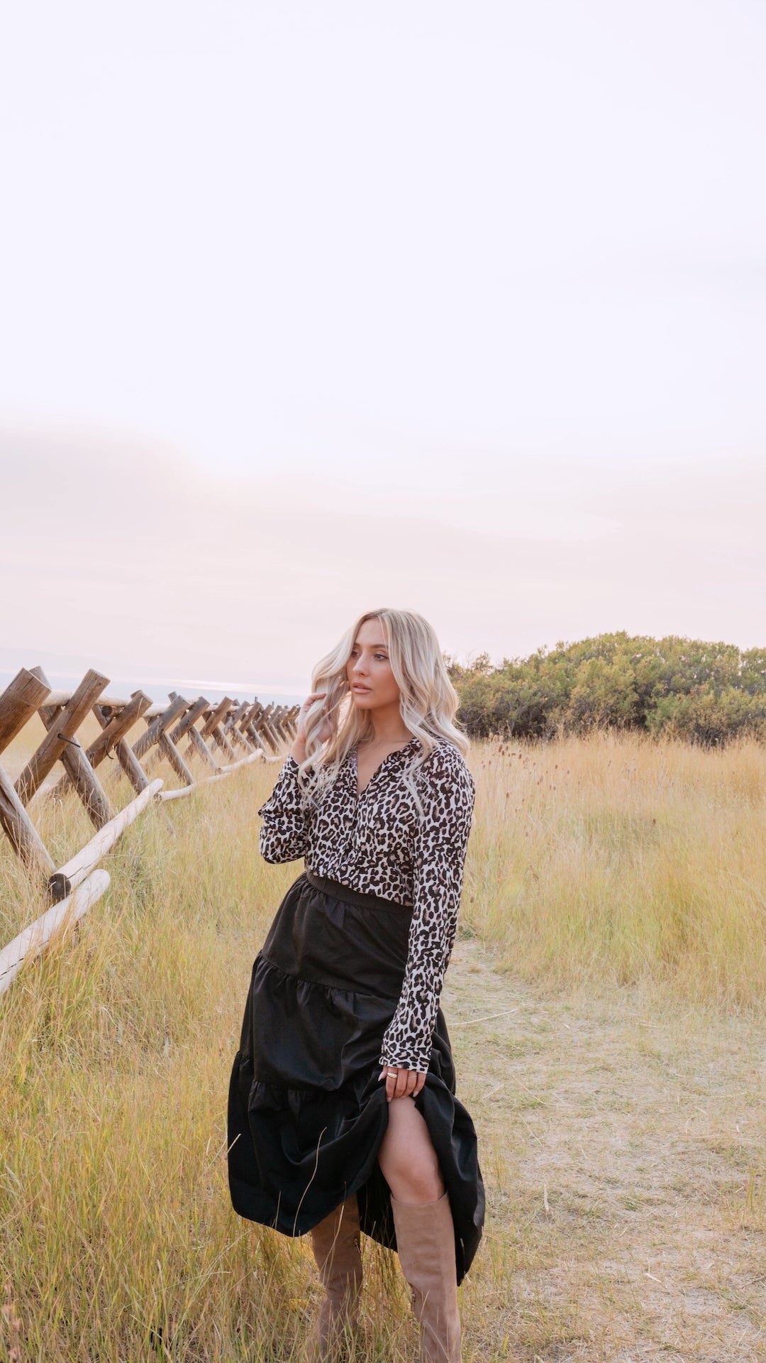 Charlotte Tiered Midi Skirt