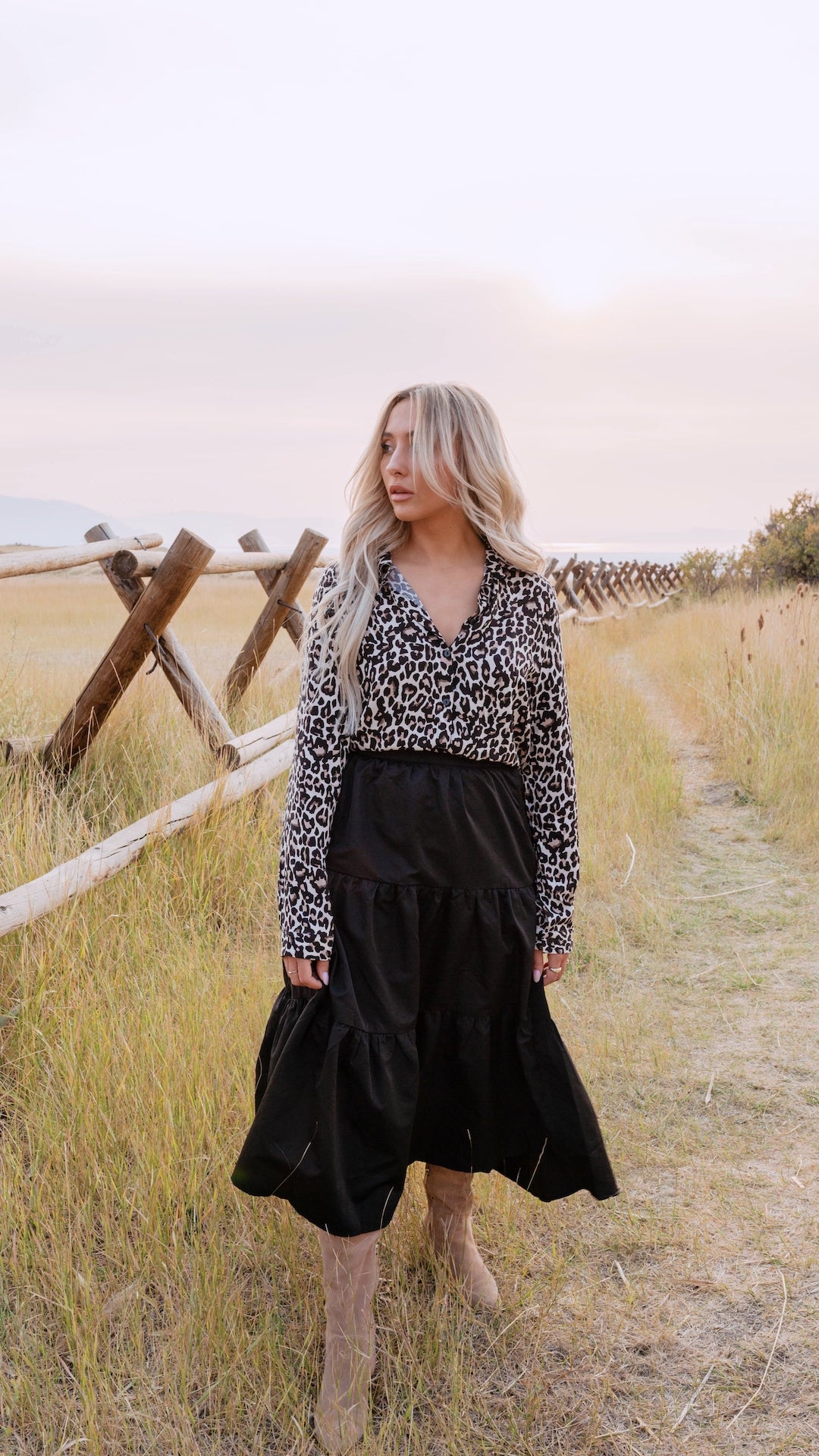Charlotte Tiered Midi Skirt