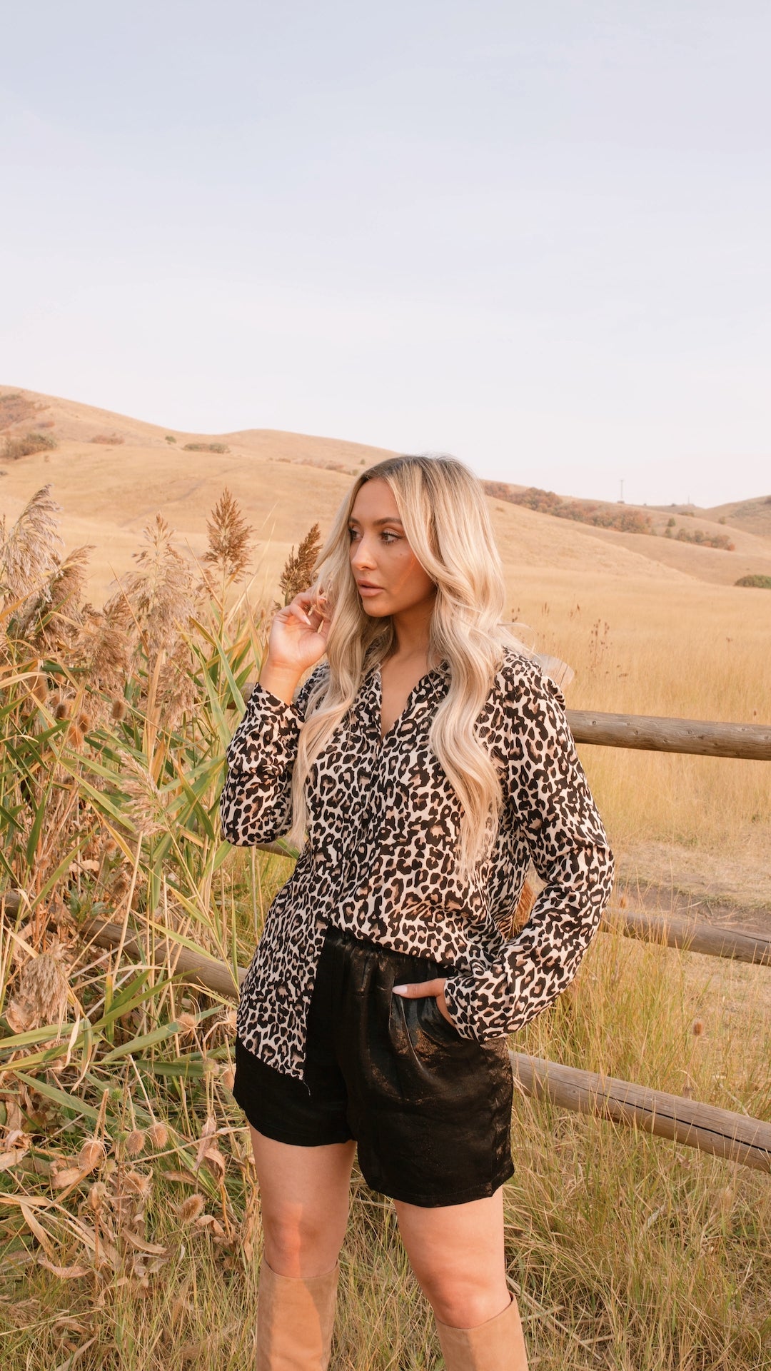 Wild Babe Leopard Print Blouse
