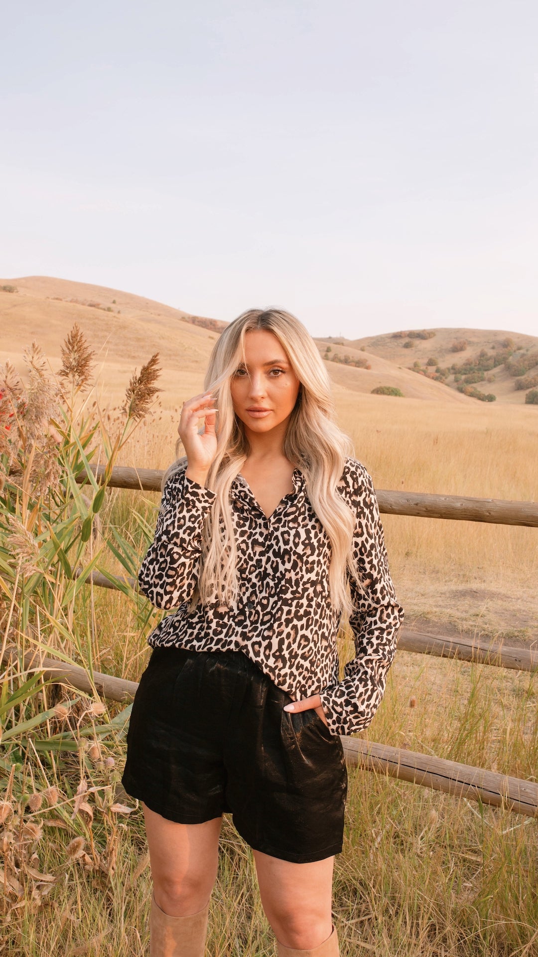Wild Babe Leopard Print Blouse