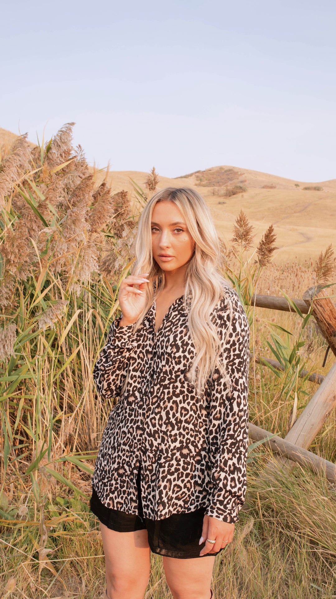 Wild Babe Leopard Print Blouse