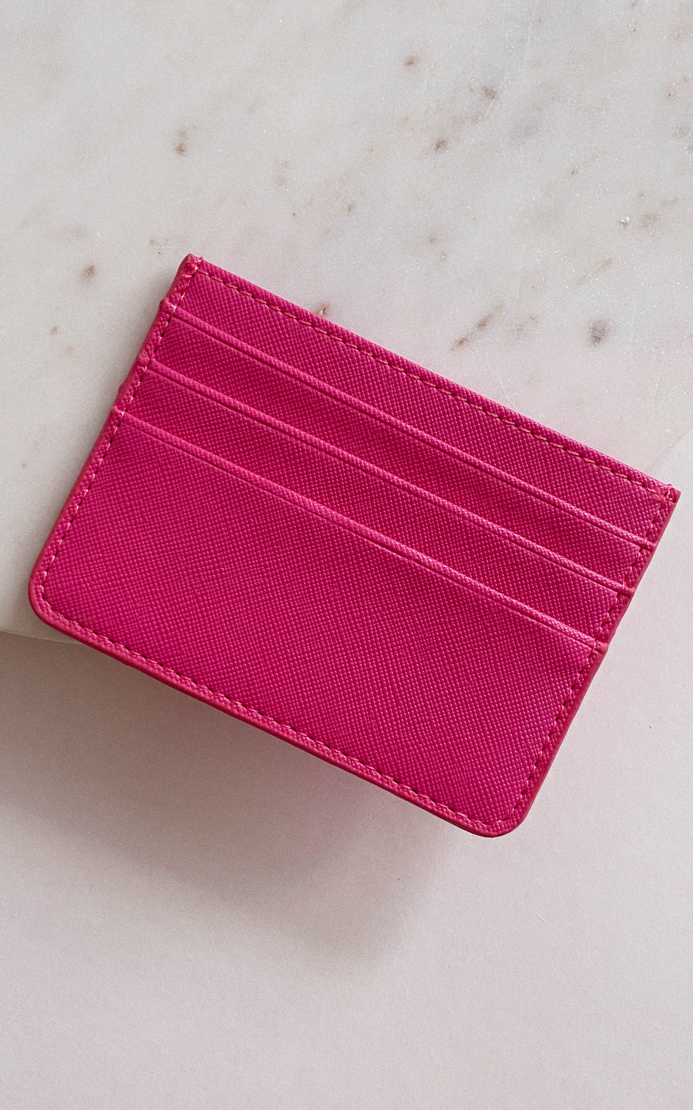 Fuchsia Sleek Card Holder Wallet