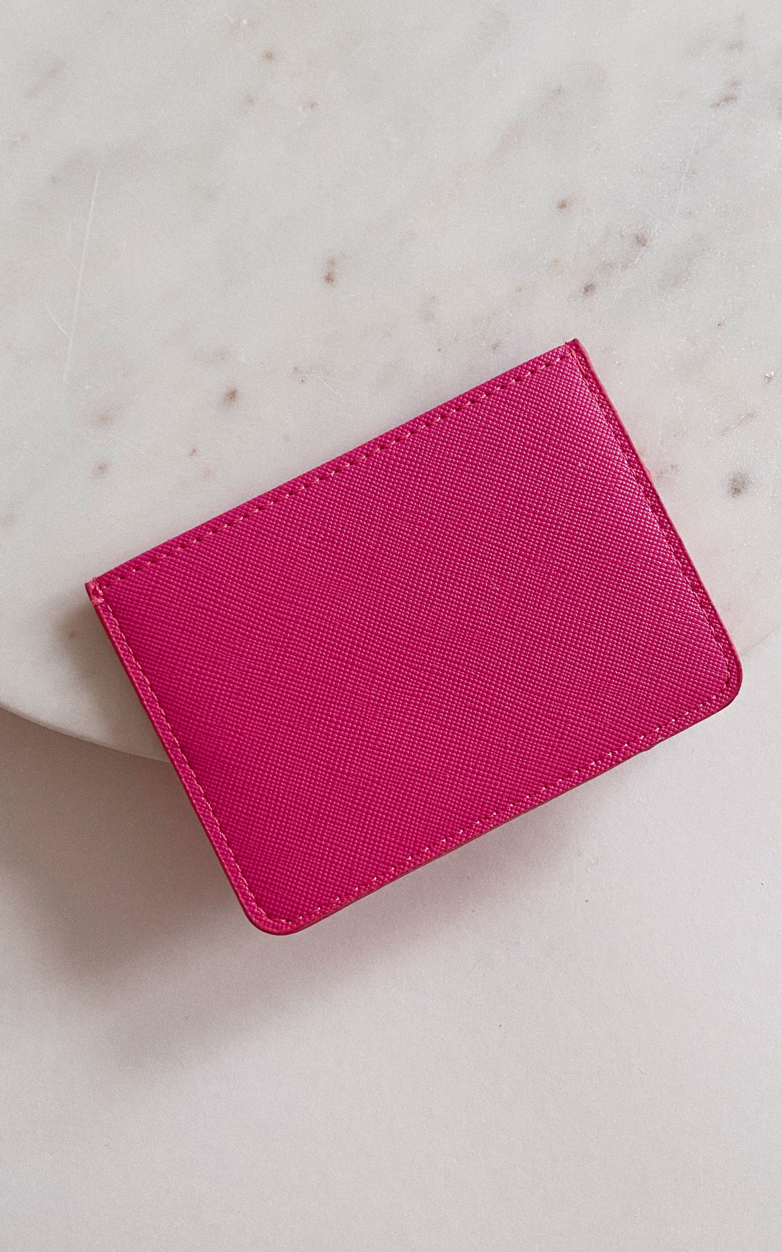 Fuchsia Sleek Card Holder Wallet