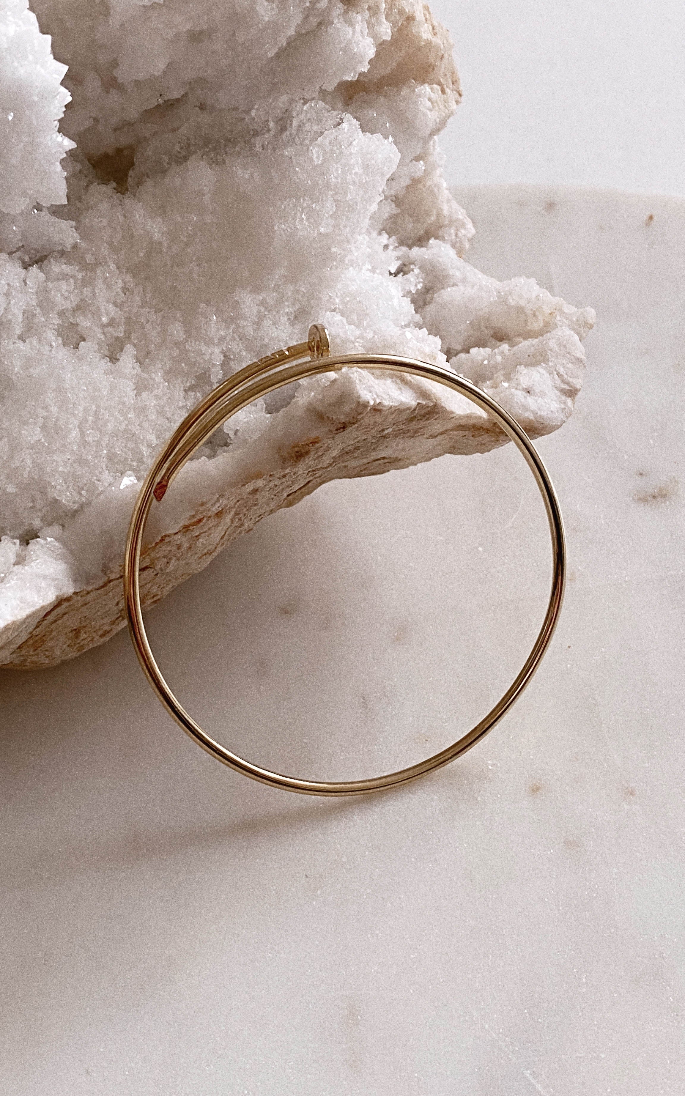 Golden Nail Bracelet