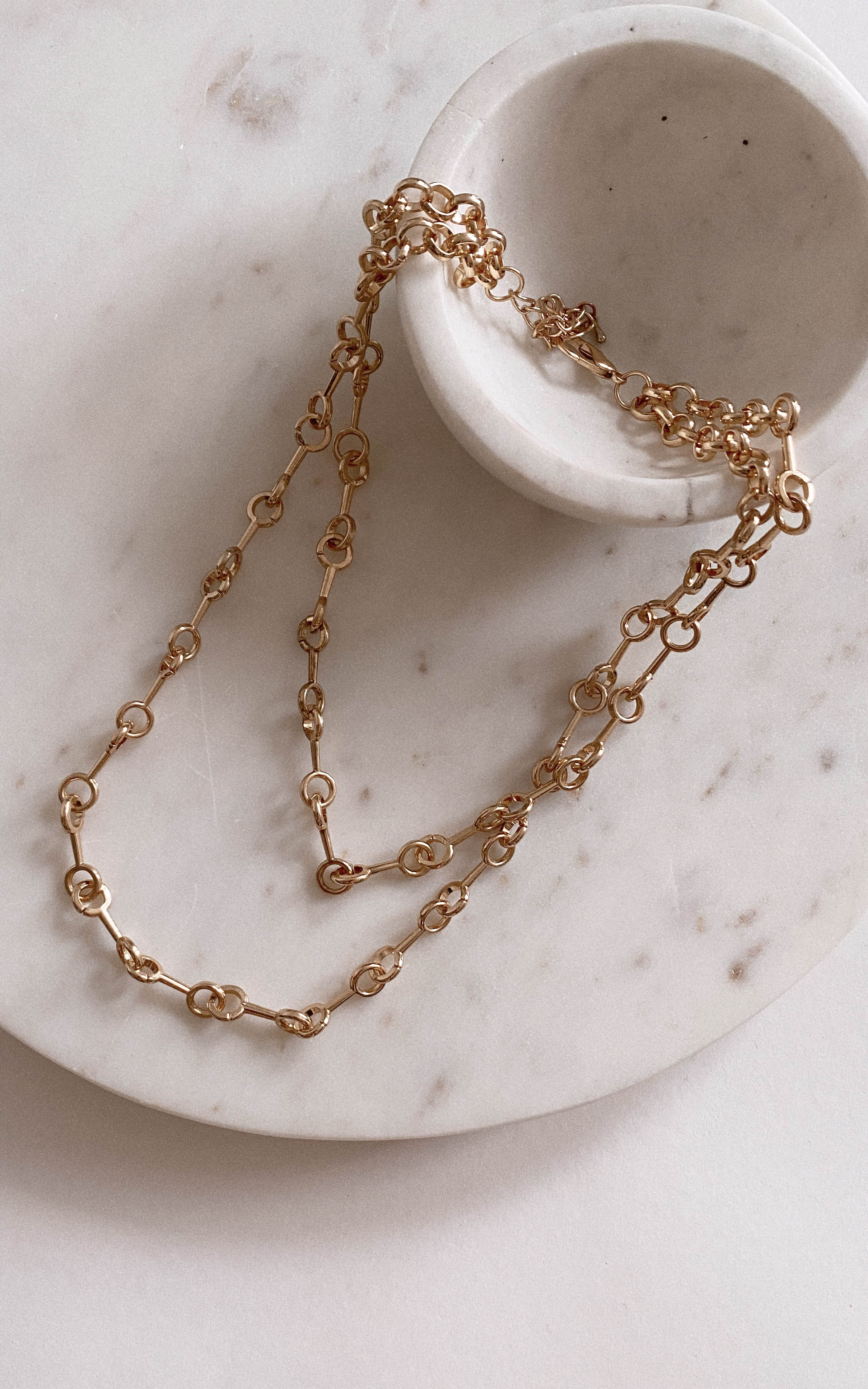 Layered Chain Link Necklace