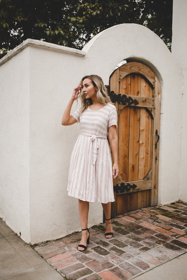 Orange creek outlet striped dress