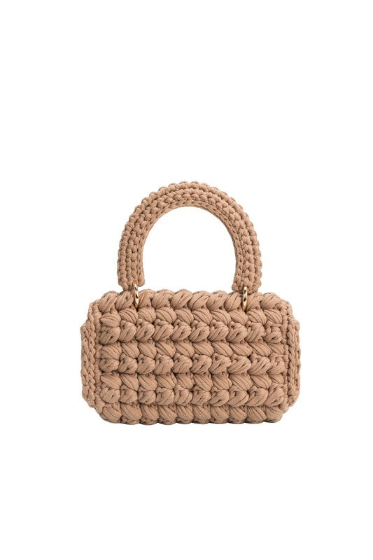 Avery Tan Knit Bag - Melie Bianco