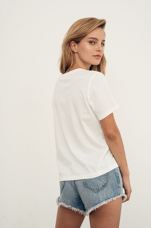 womens organic cotton basic tee