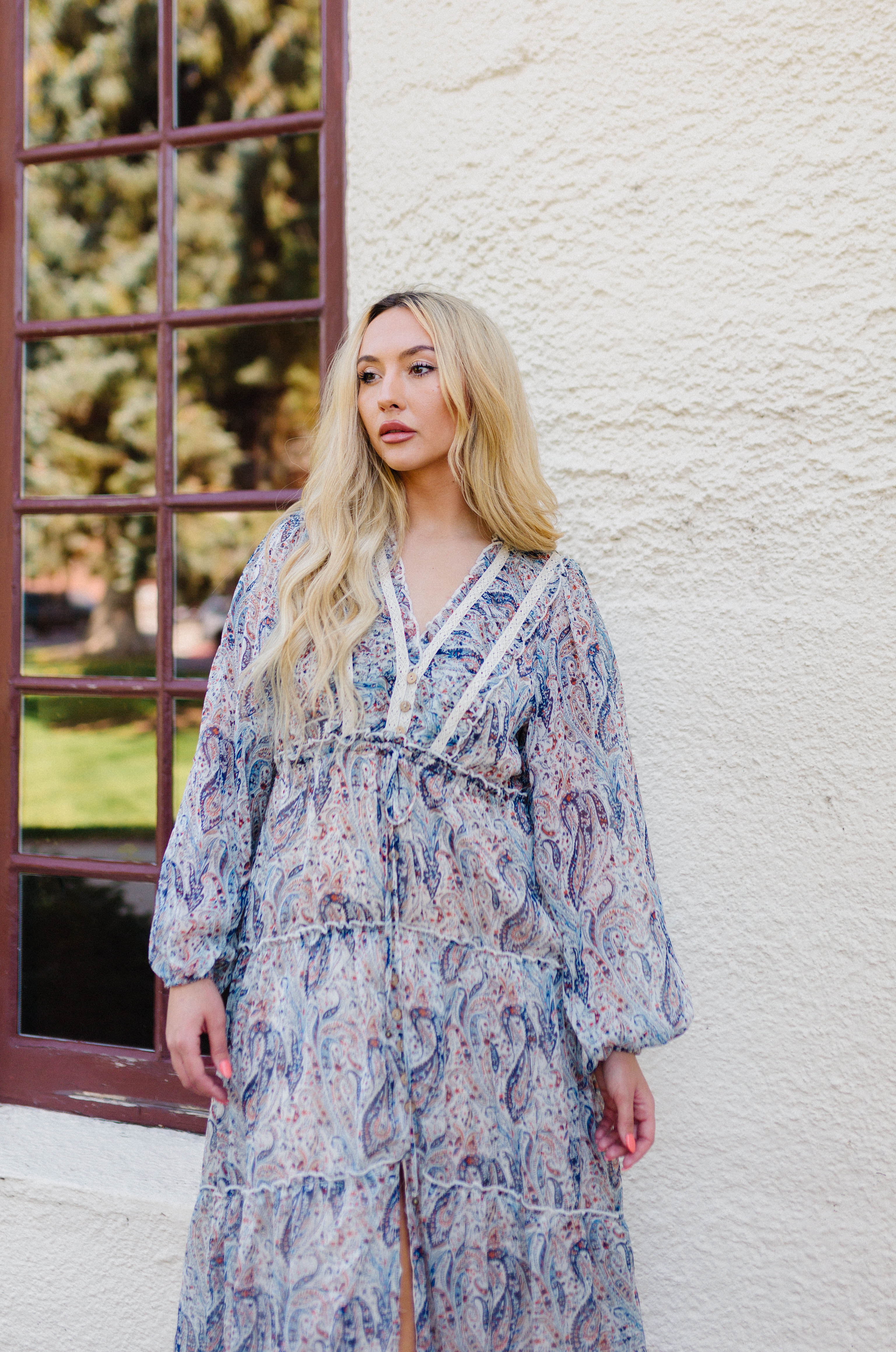 Bohemian Blues Dress - Dark Multicolor