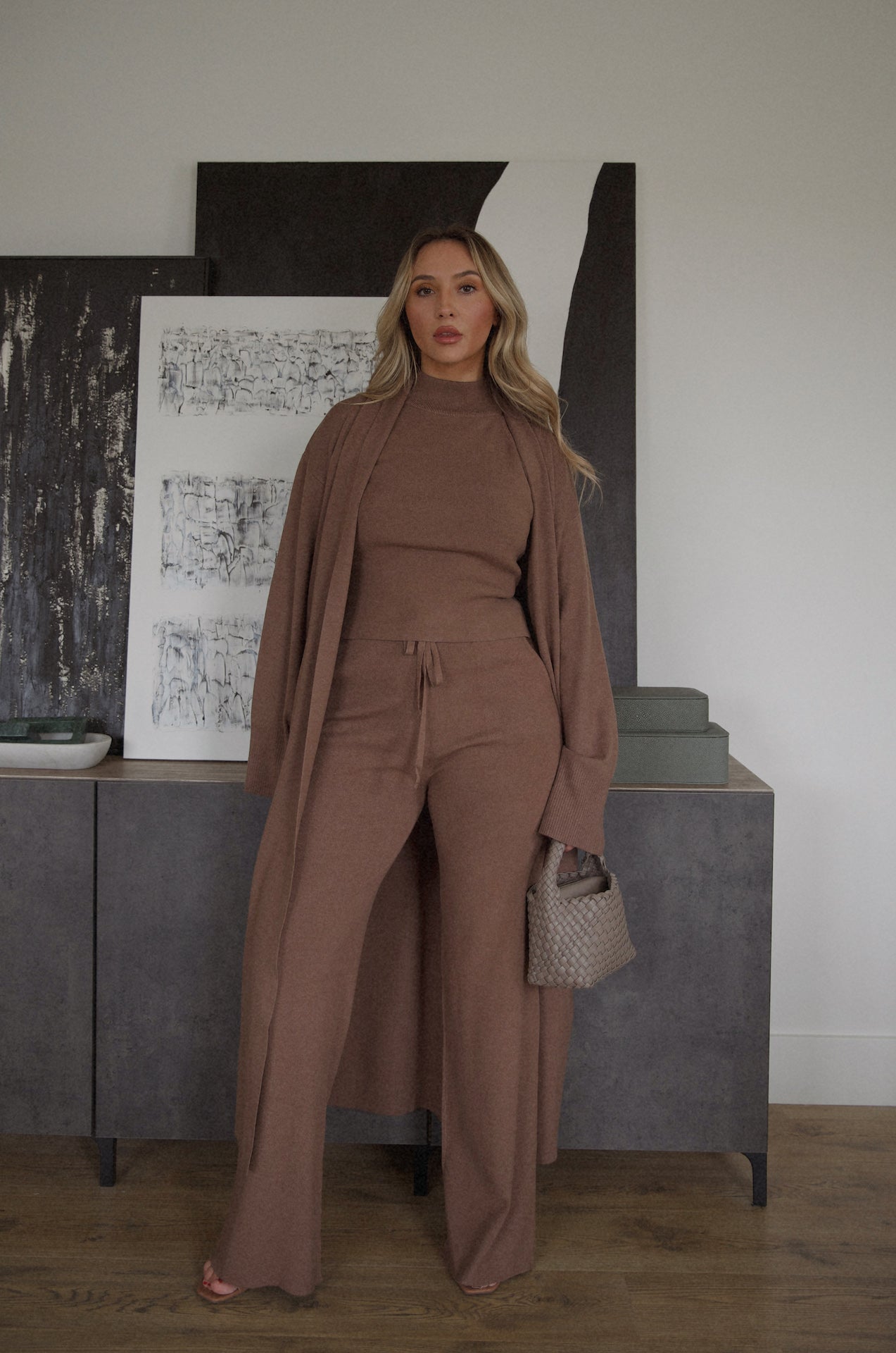 Raya Brown Knit Pants