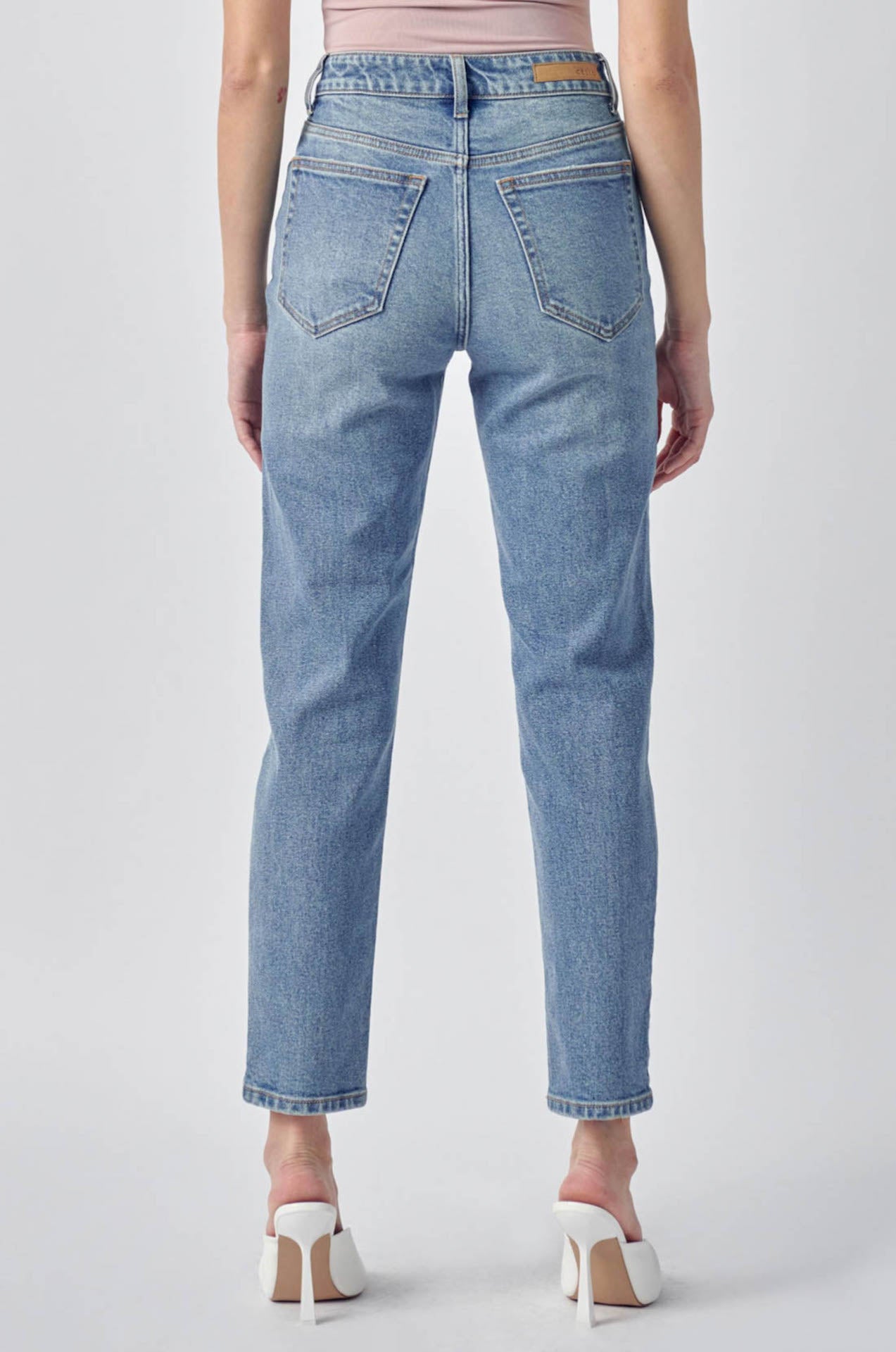 cello high waisted straight leg jeans