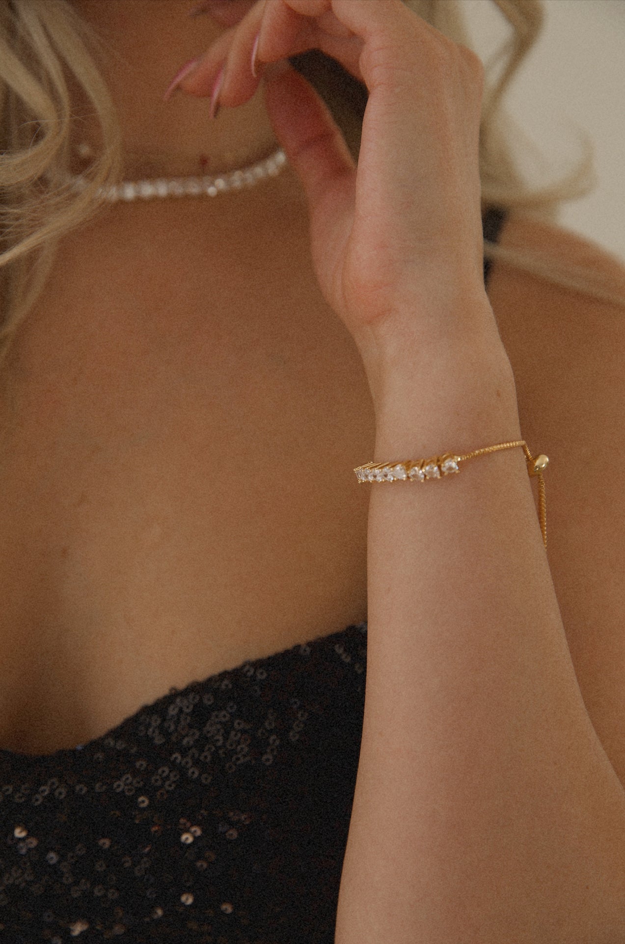 Heart Tennis Bracelet